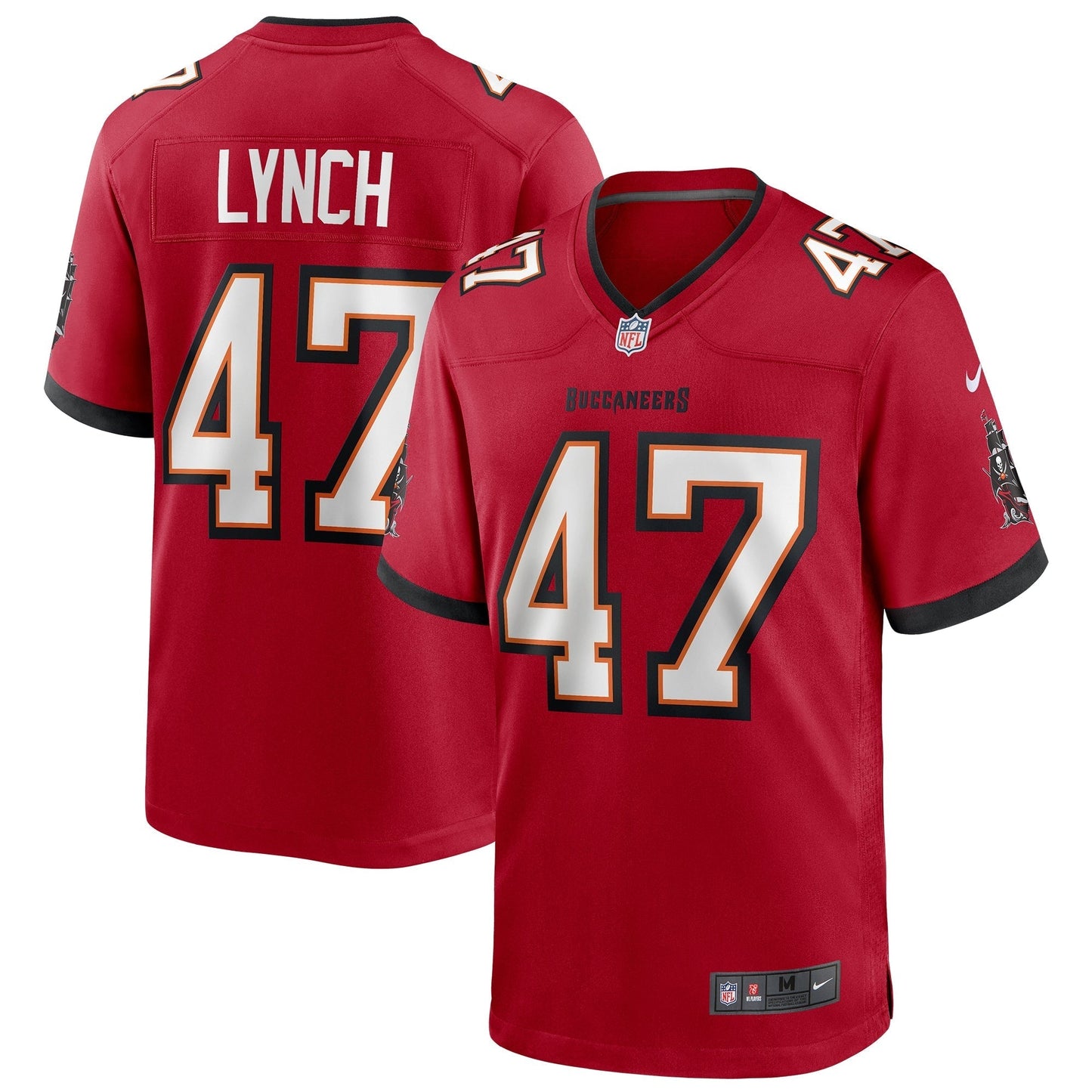 Tampa Bay Buccaneers John Lynch Red Game Retired Player Jersey football jersey product view 1