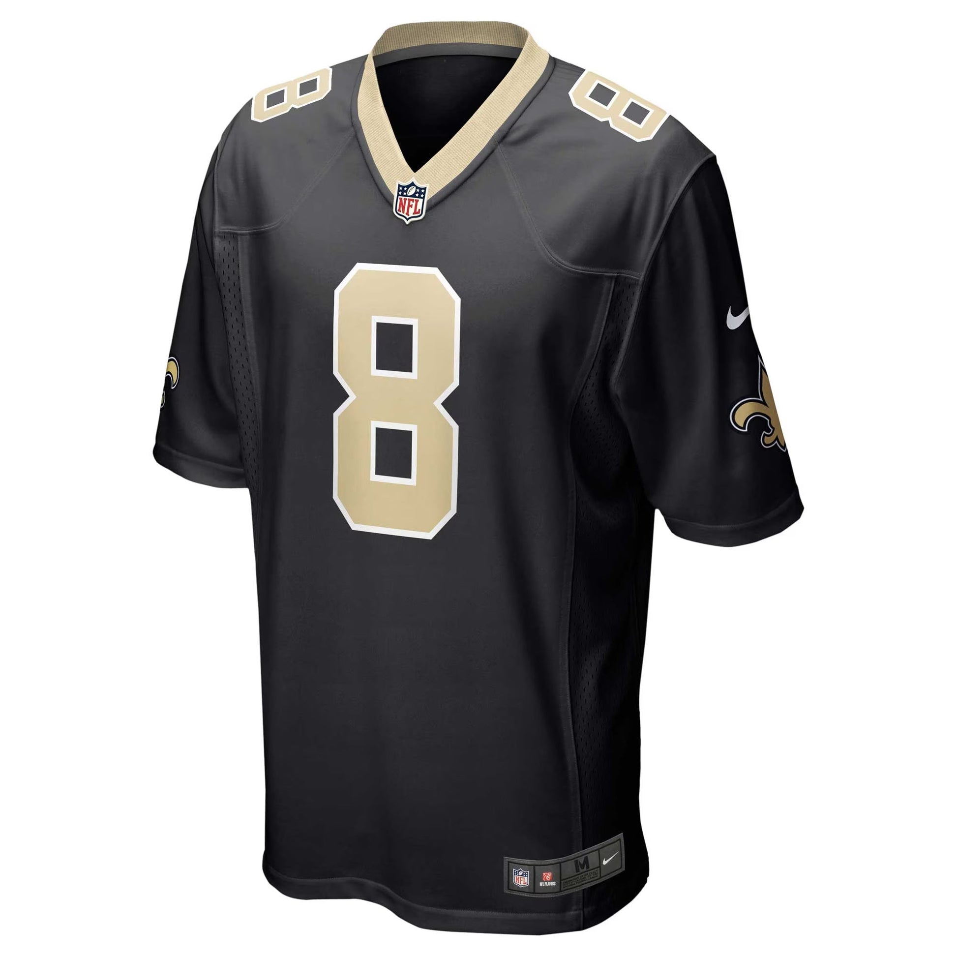 New Orleans Saints Archie Manning Black Retired Player Game Jersey football jersey product view 2