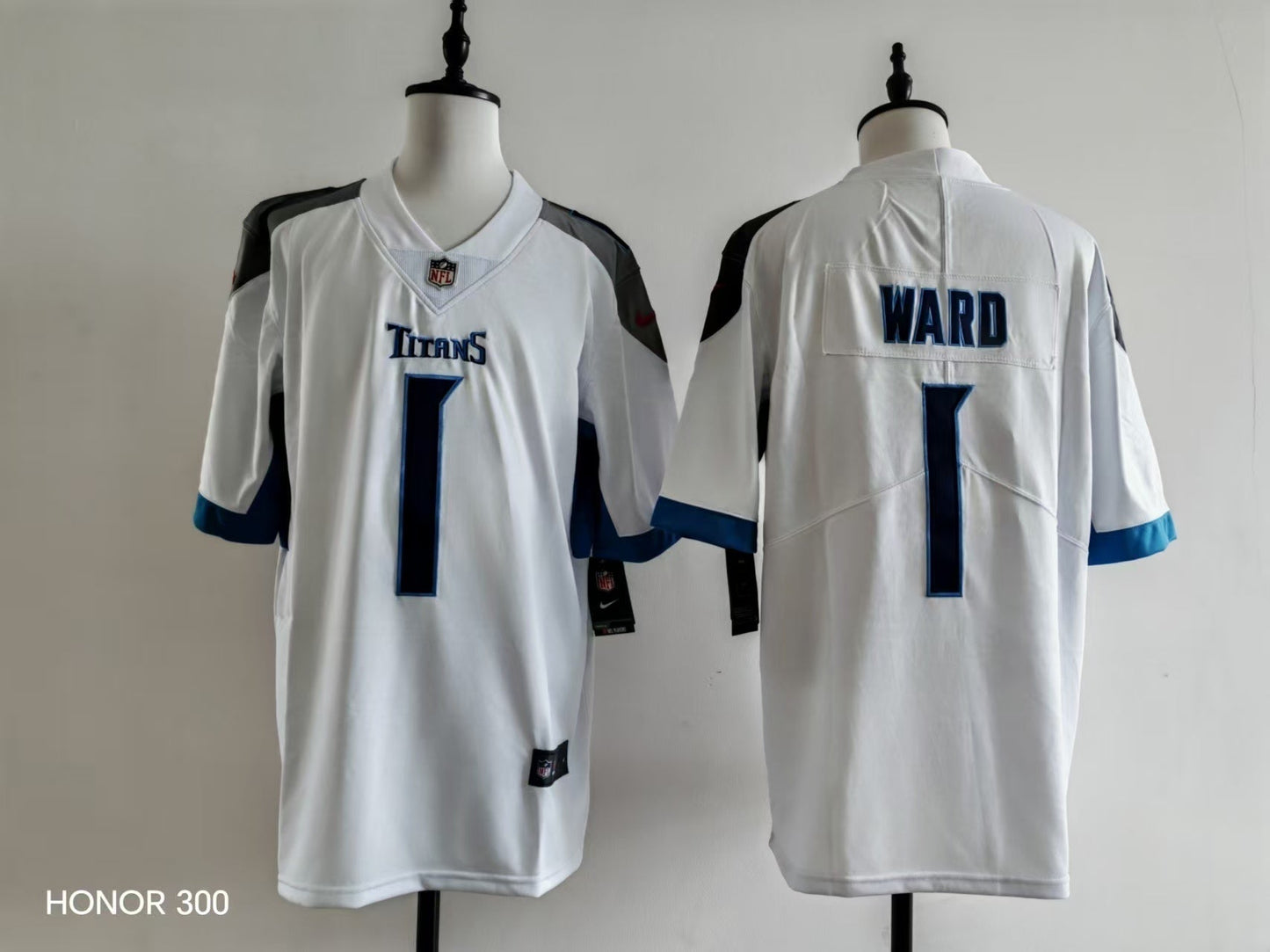 Men's Tennessee Titans Cameron Ward Jersey-Bhite football jersey product view 1