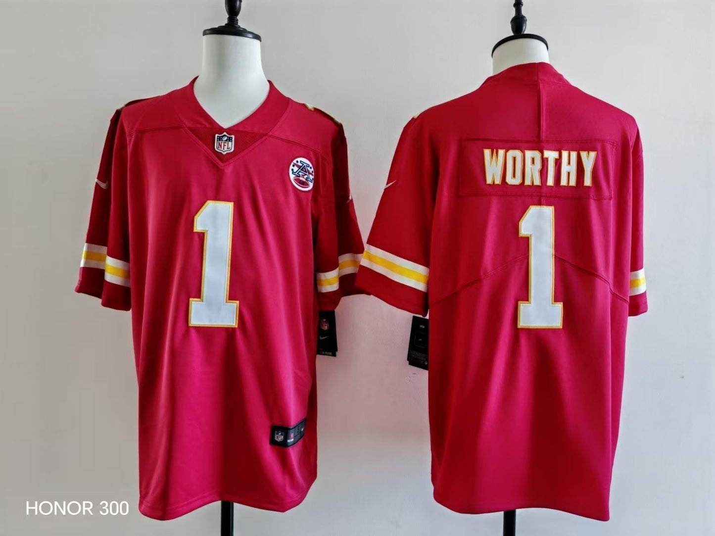 Men's Kansas City Chiefs Xavier Worthy Jersey - Red football jersey product view 1