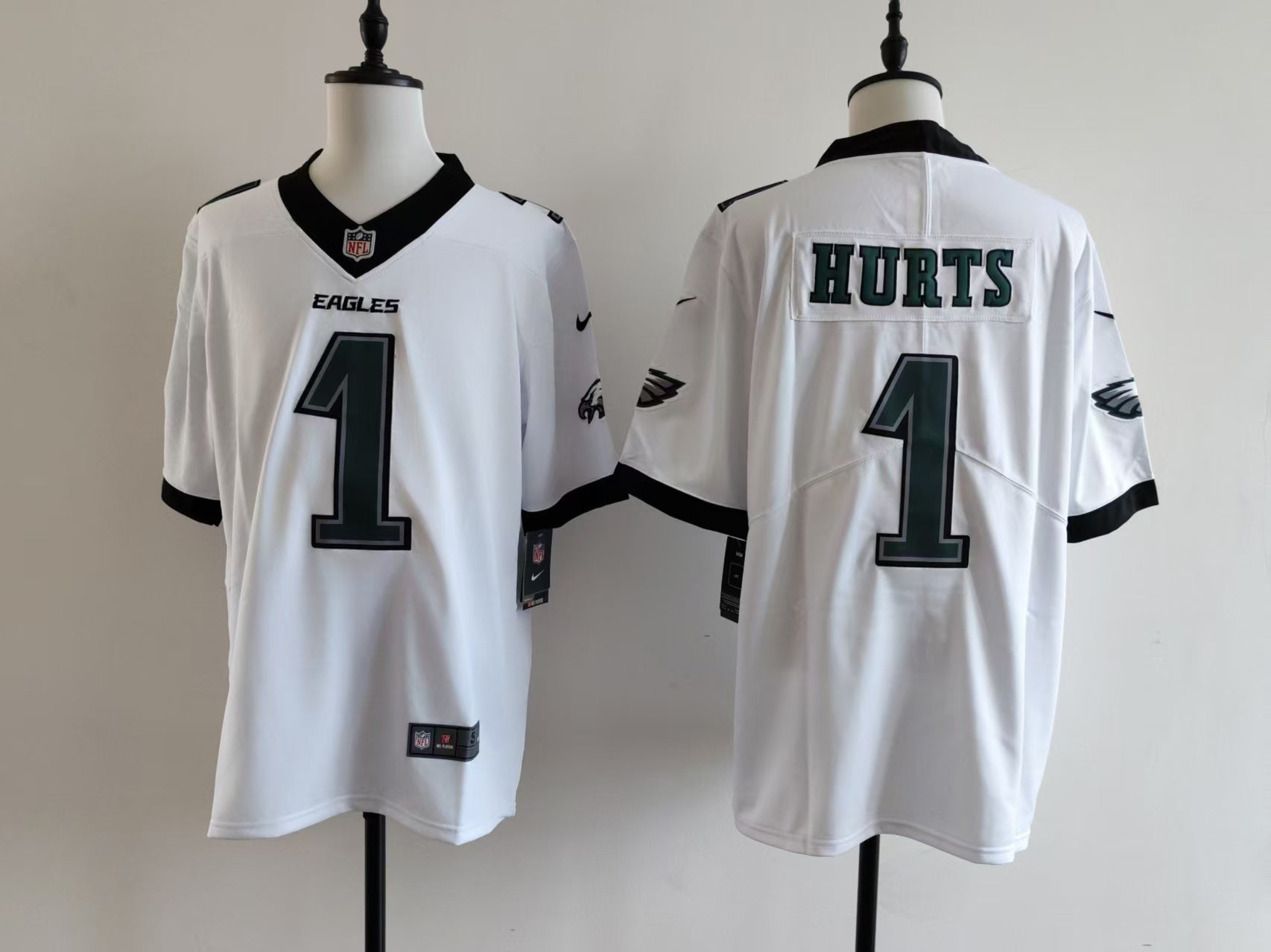 Men's Philadelphia Eagles Jalen Hurts Jersey-white football jersey product view 1