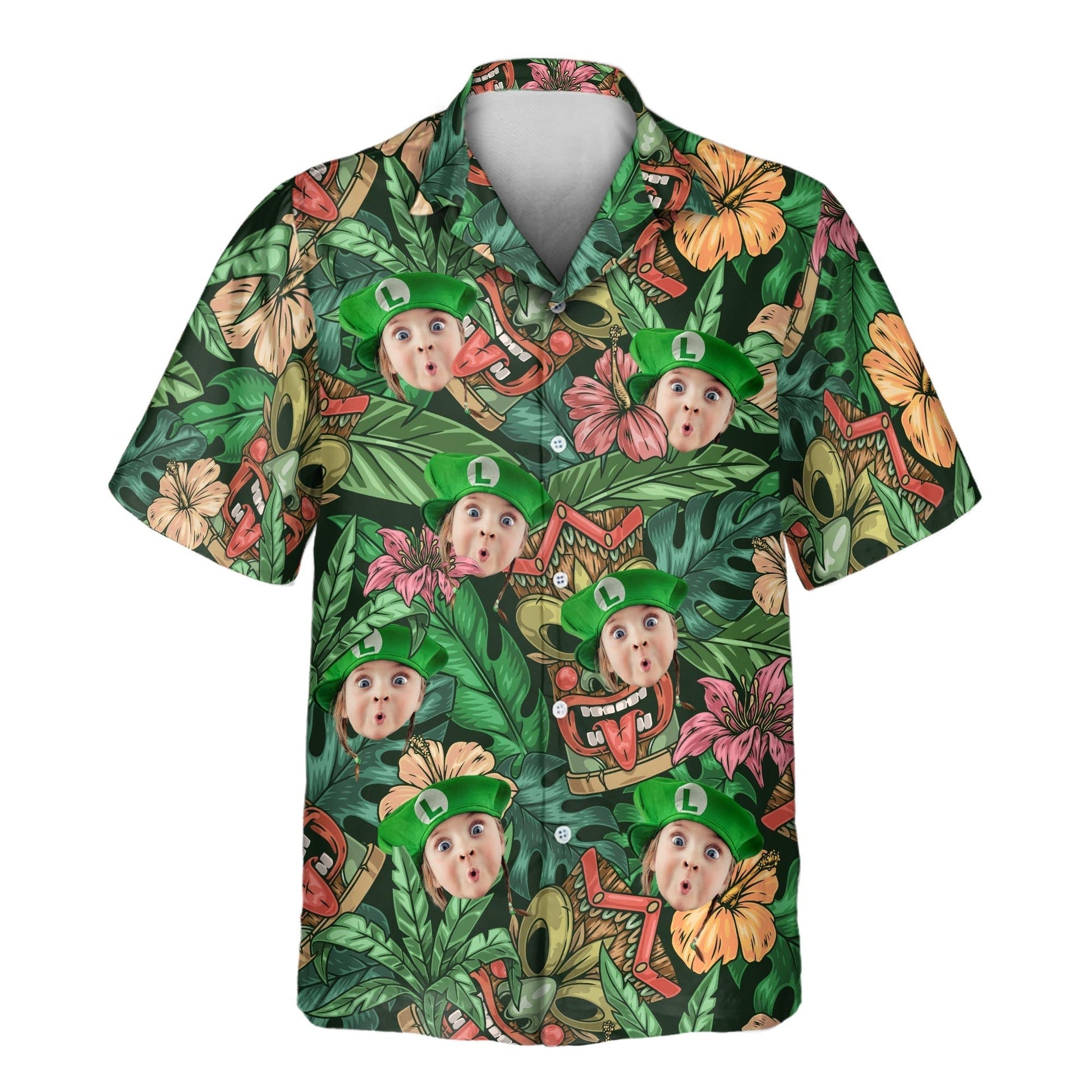 Aloha Vibes | Aloha Custom Hawaiian Shirts with Faces or Logos Unisex T-shirt, Sweatshirt, Hoodie, Long Sleeve Tee - T-Shirt, Sweatshirt, Hoodie