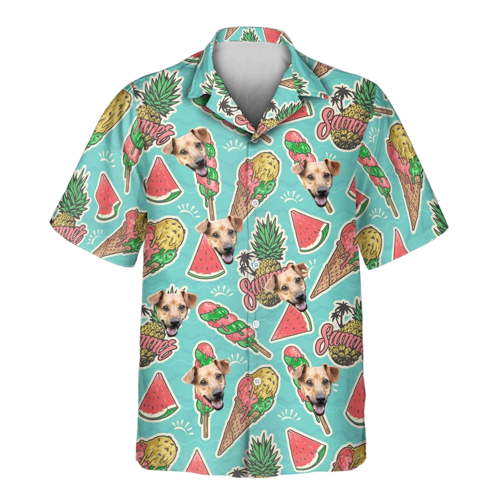 Beach Holiday | Aloha Custom Hawaiian Shirts with Faces or Logos Unisex T-shirt, Sweatshirt, Hoodie, Long Sleeve Tee - T-Shirt, Sweatshirt, Hoodie