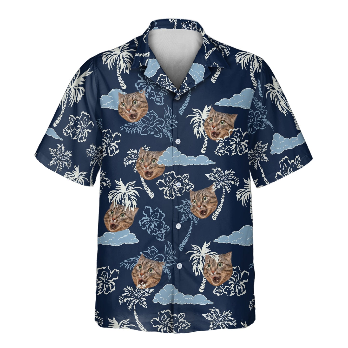 Coconut Palm Delight | Aloha Custom Hawaiian Shirts with Faces or Logos Unisex T-shirt, Sweatshirt, Hoodie, Long Sleeve Tee - T-Shirt, Sweatshirt, Hoodie