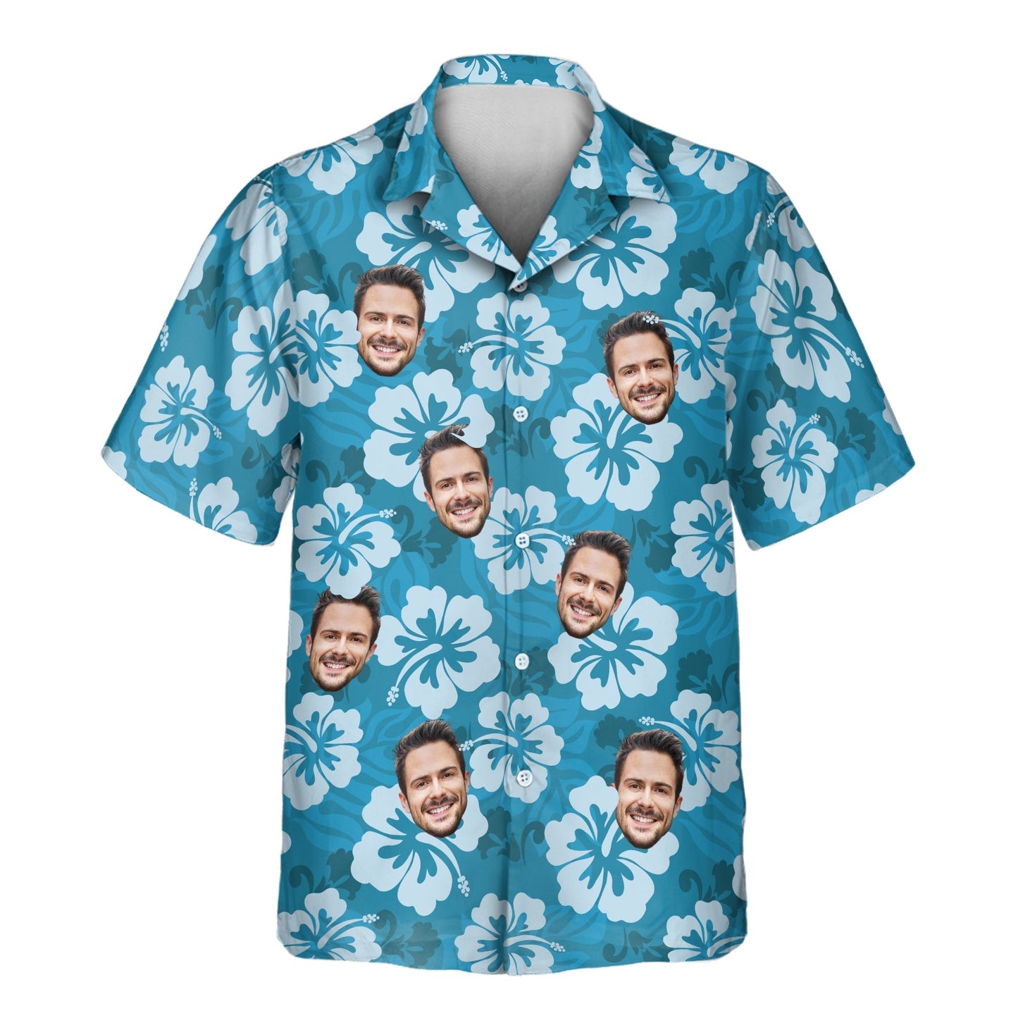 Hibiscus Island Dreams | Aloha Custom Hawaiian Shirts with Faces or Logos Unisex T-shirt, Sweatshirt, Hoodie, Long Sleeve Tee - T-Shirt, Sweatshirt, Hoodie