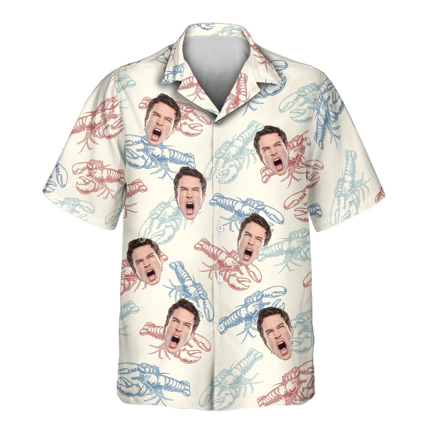 Lobster Fest | Aloha Custom Hawaiian Shirts with Faces or Logos Unisex T-shirt, Sweatshirt, Hoodie, Long Sleeve Tee - T-Shirt, Sweatshirt, Hoodie