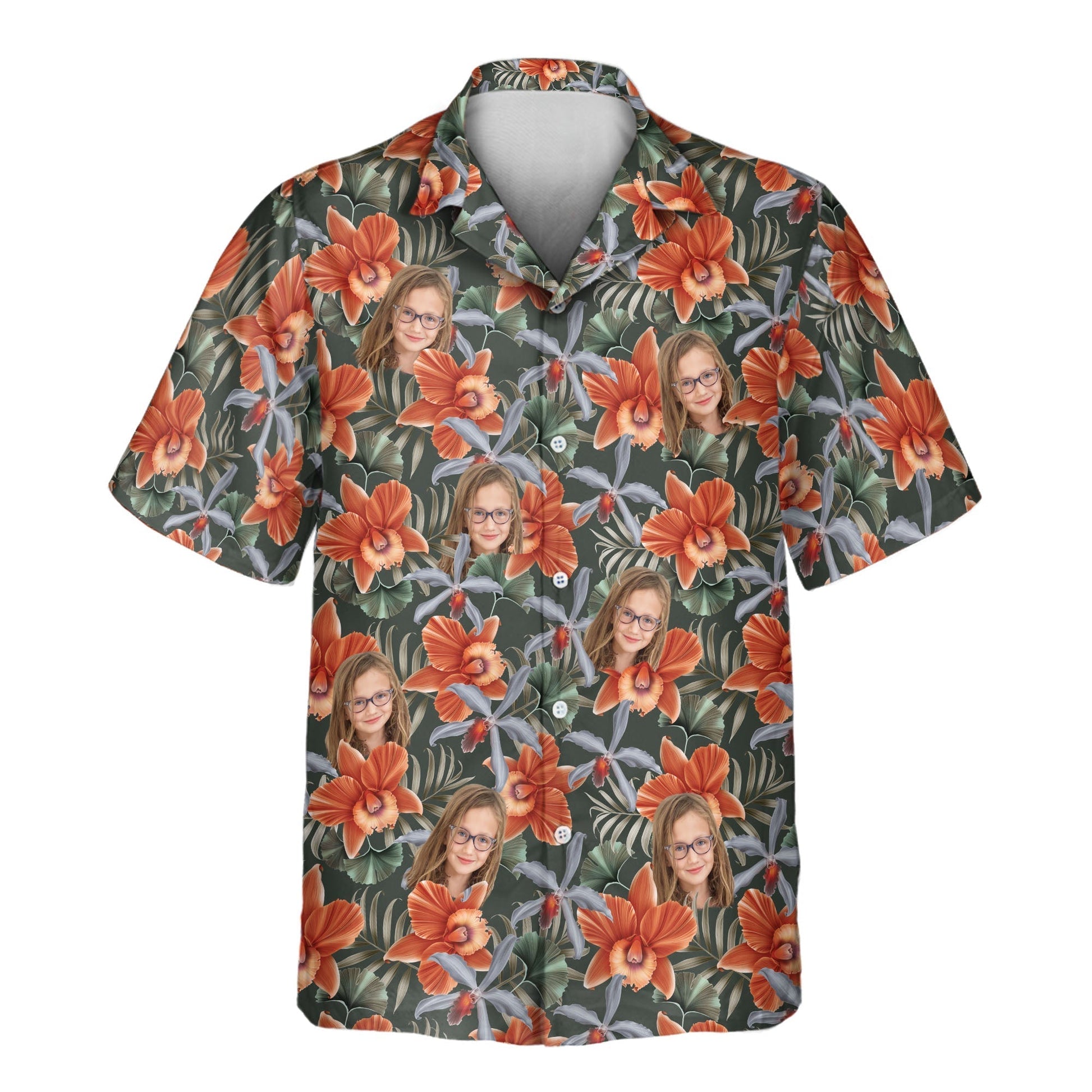 Orchid Isle | Aloha Custom Hawaiian Shirts with Faces or Logos Unisex T-shirt, Sweatshirt, Hoodie, Long Sleeve Tee - T-Shirt, Sweatshirt, Hoodie