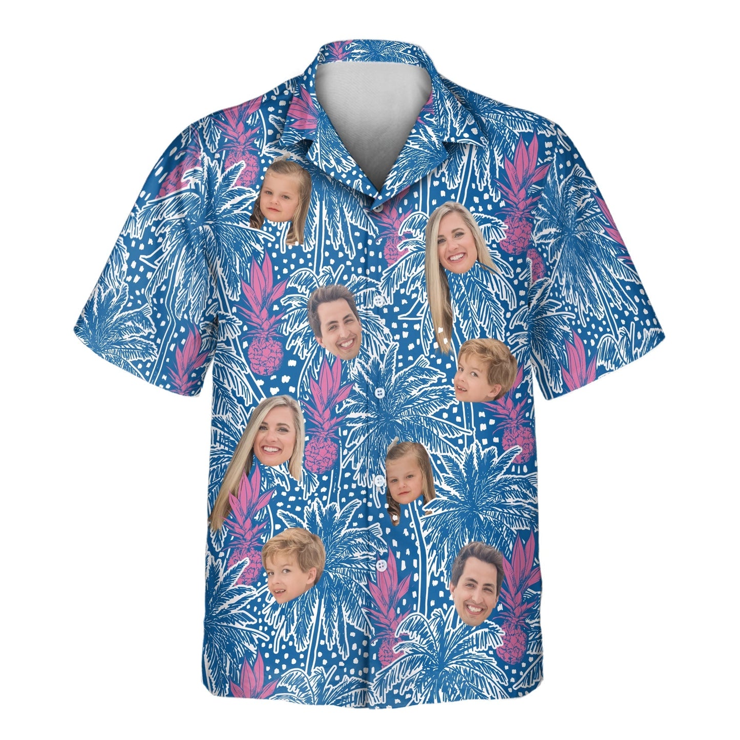 Pineapple Paradise | Aloha Custom Hawaiian Shirts with Faces or Logos Unisex T-shirt, Sweatshirt, Hoodie, Long Sleeve Tee - T-Shirt, Sweatshirt, Hoodie