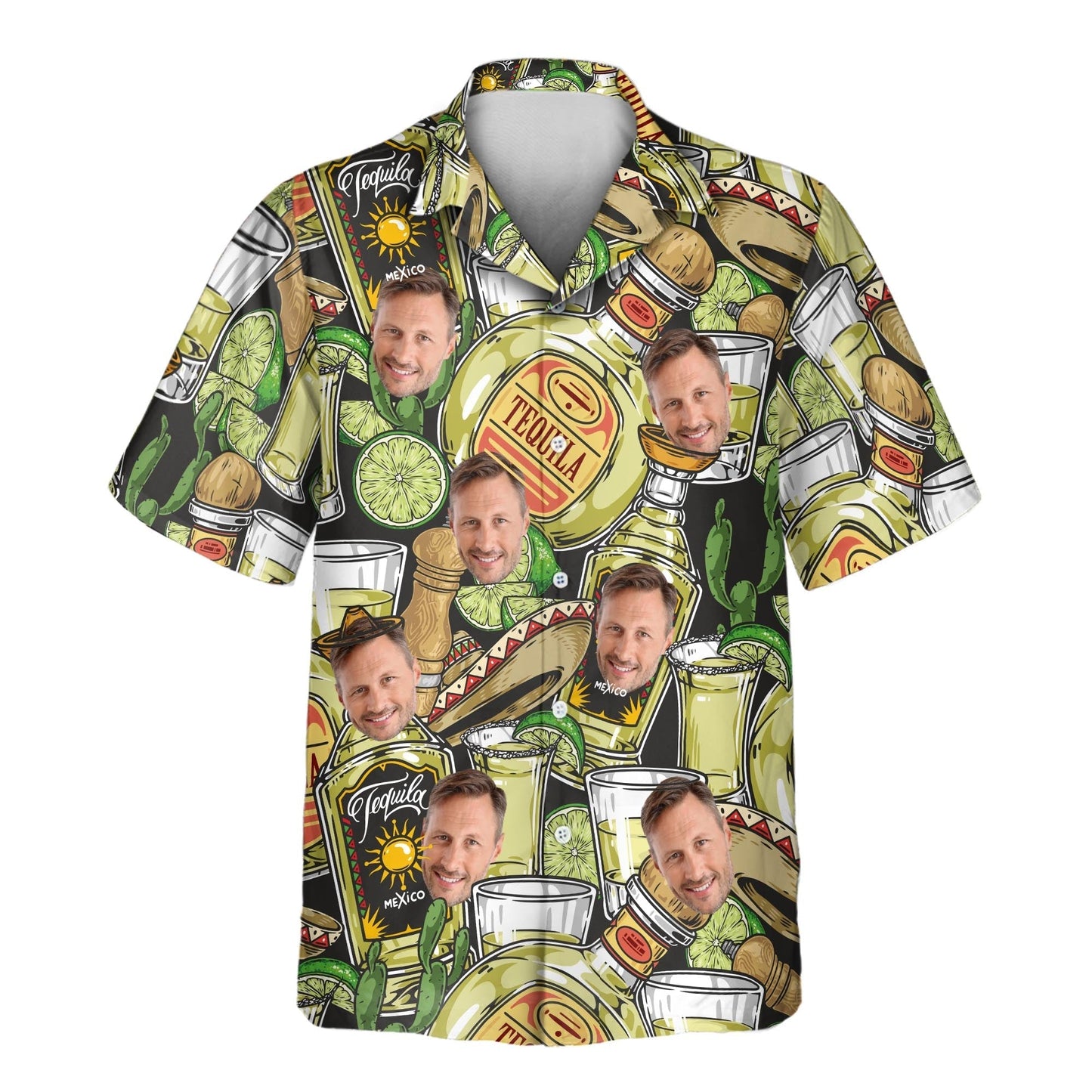 Tequila Tasting | Aloha Custom Hawaiian Shirts with Faces or Logos Unisex T-shirt, Sweatshirt, Hoodie, Long Sleeve Tee - T-Shirt, Sweatshirt, Hoodie