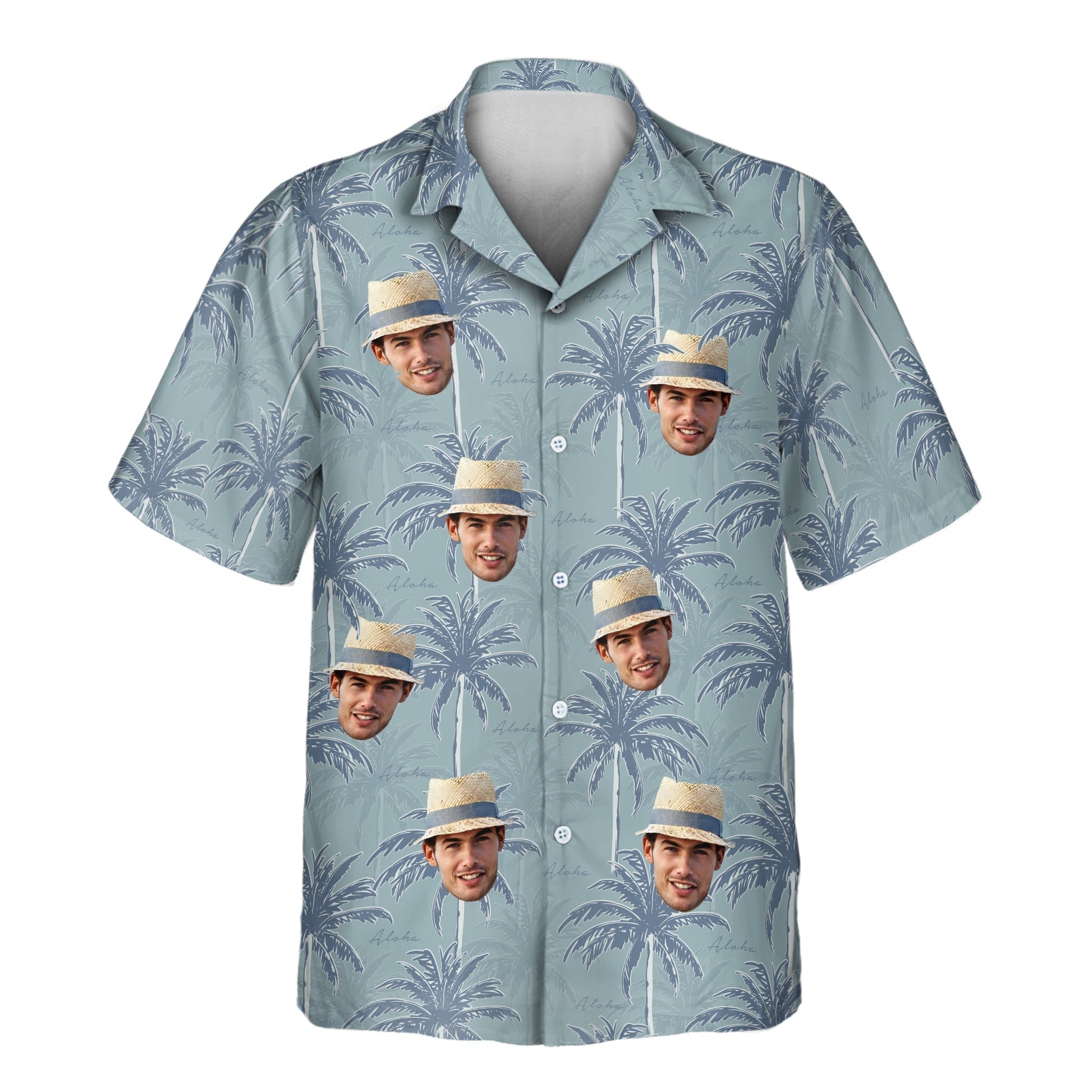 Tropical Breeze | Aloha Custom Hawaiian Shirts with Faces or Logos Unisex T-shirt, Sweatshirt, Hoodie, Long Sleeve Tee - T-Shirt, Sweatshirt, Hoodie