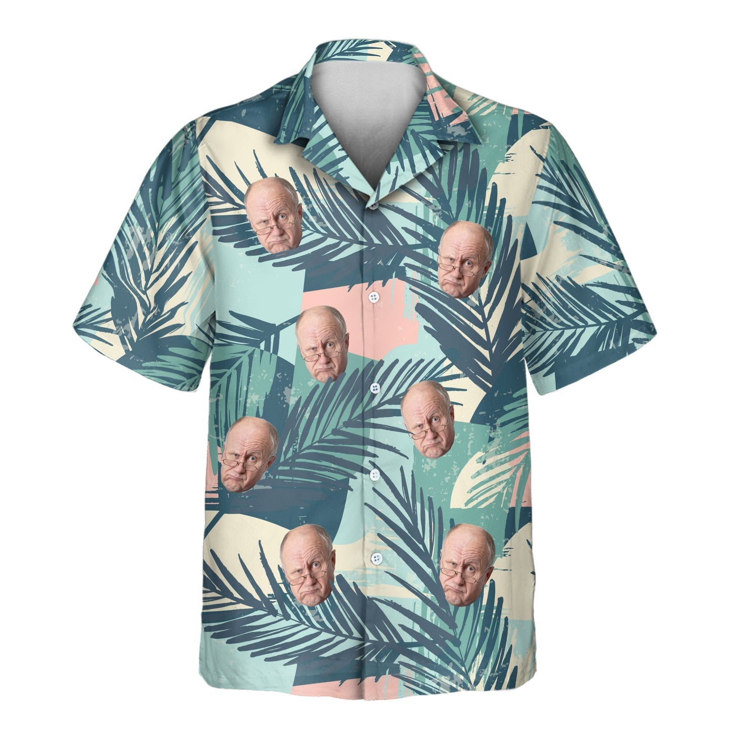 Tropical Color Pop | Aloha Custom Hawaiian Shirts with Faces or Logos Unisex T-shirt, Sweatshirt, Hoodie, Long Sleeve Tee - T-Shirt, Sweatshirt, Hoodie