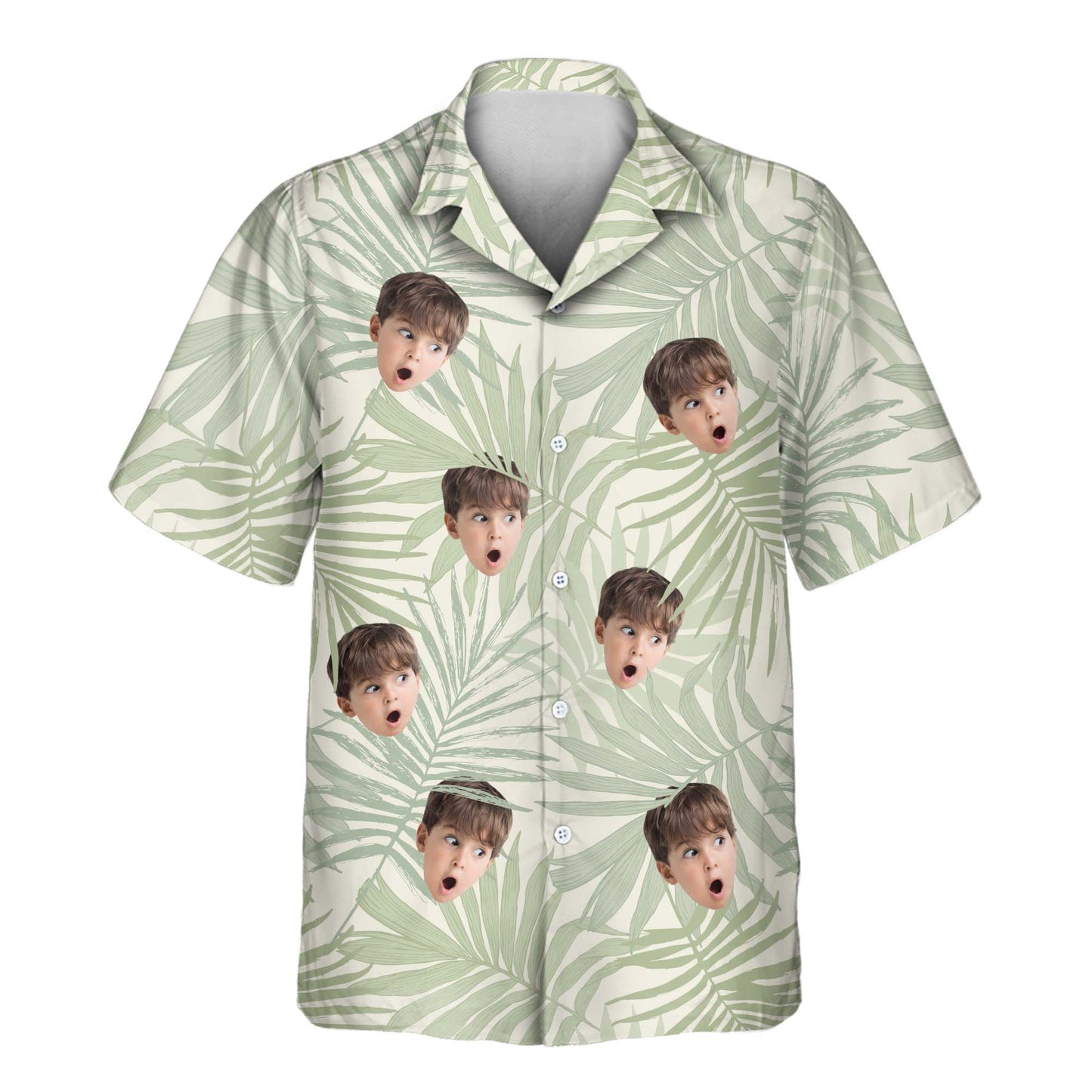 Tropical Leaf Dreams | Aloha Custom Hawaiian Shirts with Faces or Logos Unisex T-shirt, Sweatshirt, Hoodie, Long Sleeve Tee - T-Shirt, Sweatshirt, Hoodie