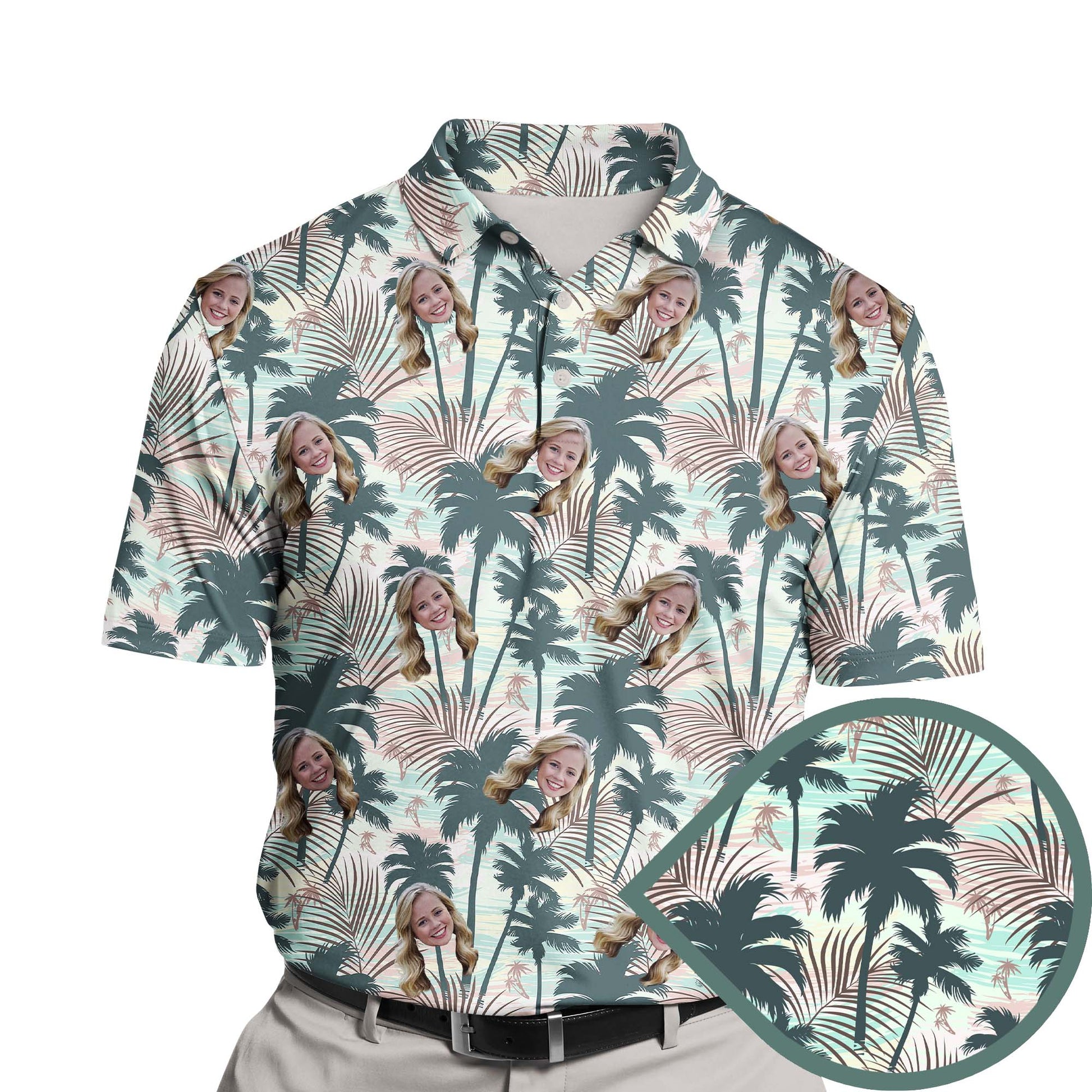 Tropical Paradise | Funny Golf Shirts with Faces or Logos Unisex T-shirt, Sweatshirt, Hoodie, Long Sleeve Tee - T-Shirt, Sweatshirt, Hoodie