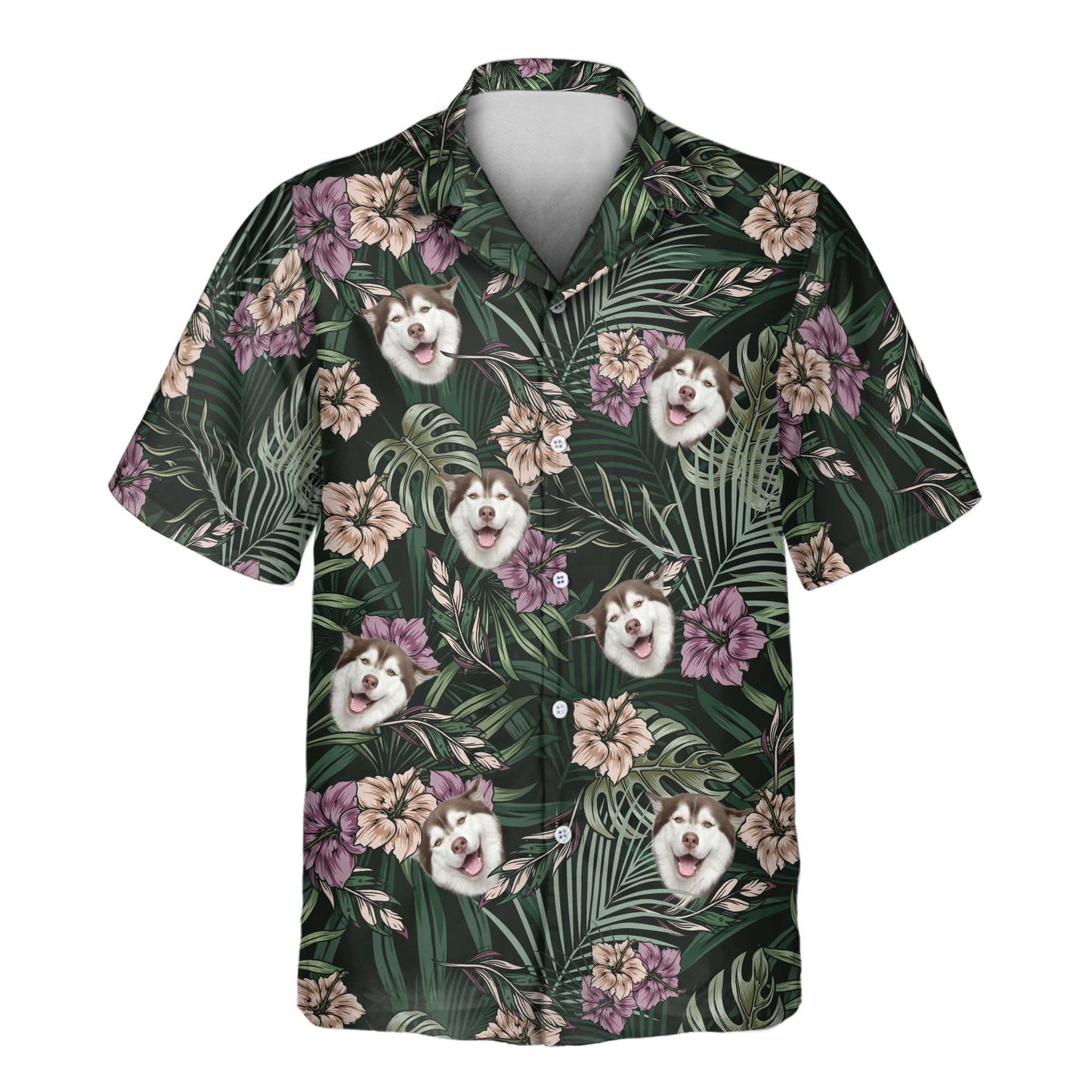 Vintage Tropical Natural | Aloha Custom Hawaiian Shirts with Faces or Logos Unisex T-shirt, Sweatshirt, Hoodie, Long Sleeve Tee - T-Shirt, Sweatshirt, Hoodie