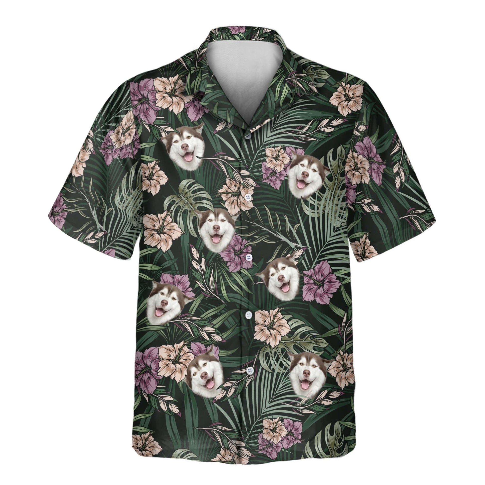 Vintage Tropical Natural | Aloha Custom Hawaiian Shirts with Faces or Logos Unisex T-shirt, Sweatshirt, Hoodie, Long Sleeve Tee - T-Shirt, Sweatshirt, Hoodie