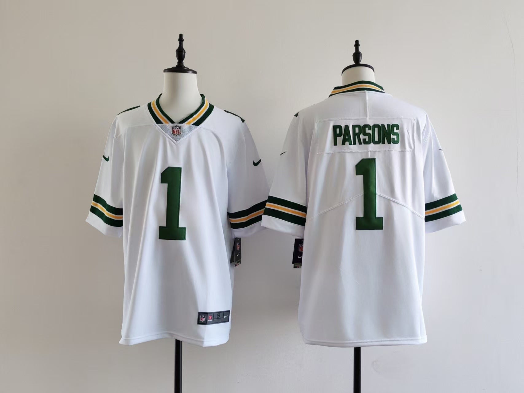 Men's Green Bay Packers Micah Parsons Jersey - White football jersey product view 1
