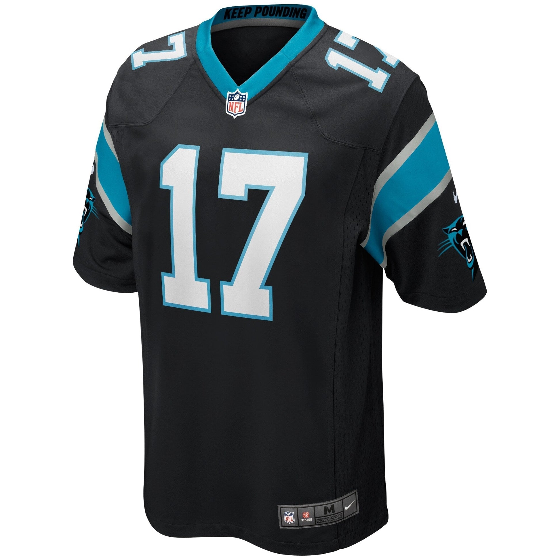 Jake Delhomme Carolina Panthers Game Retired Jersey - Black football jersey product view 2