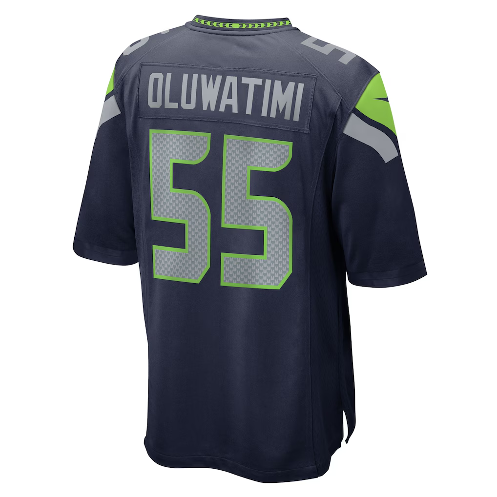 Men's Olu Oluwatimi College Navy Seattle Seahawks Team Game Jersey football jersey product view 2