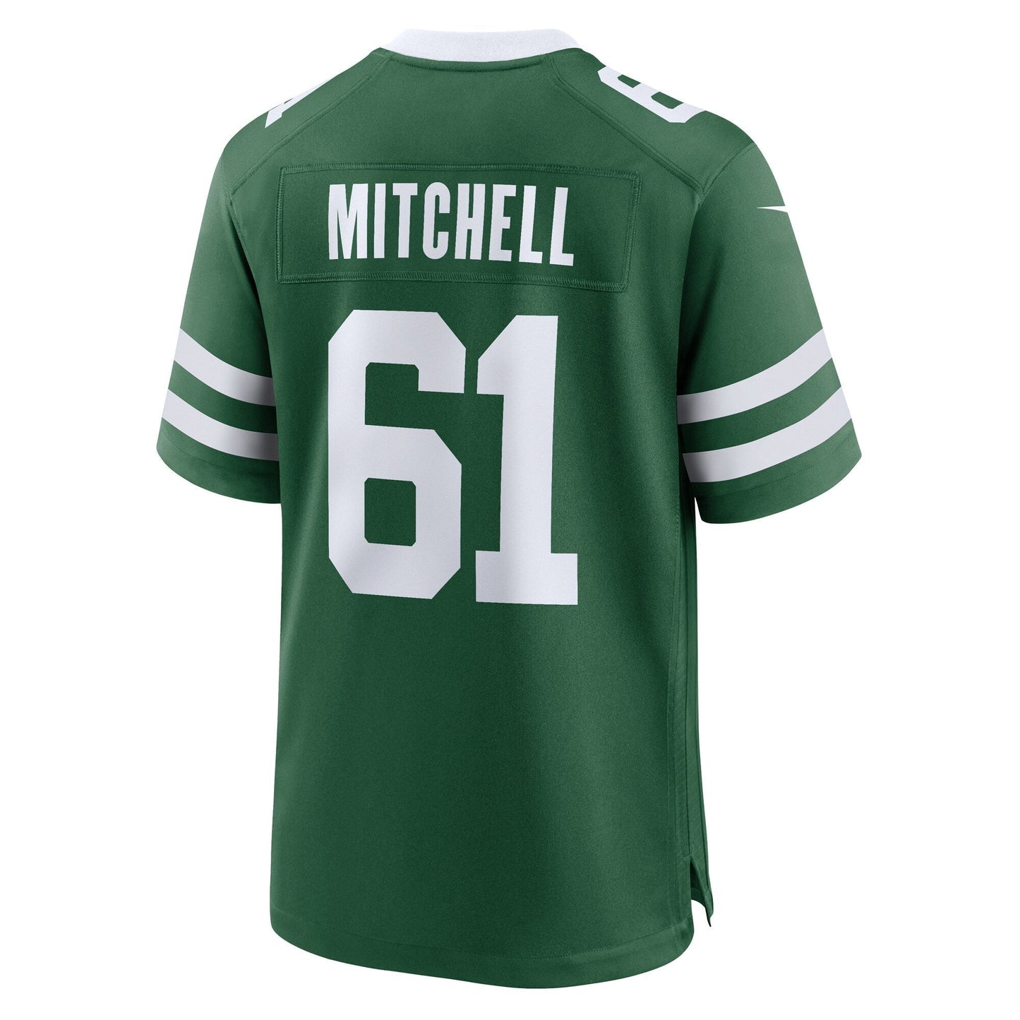 Max Mitchell New York Jets Team Game Jersey - Legacy Green football jersey product view 3
