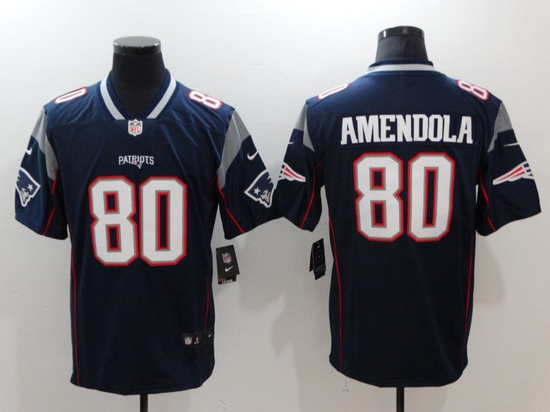 Men's New England Patriots Danny Amendola Navy Game Jersey football jersey product view 1