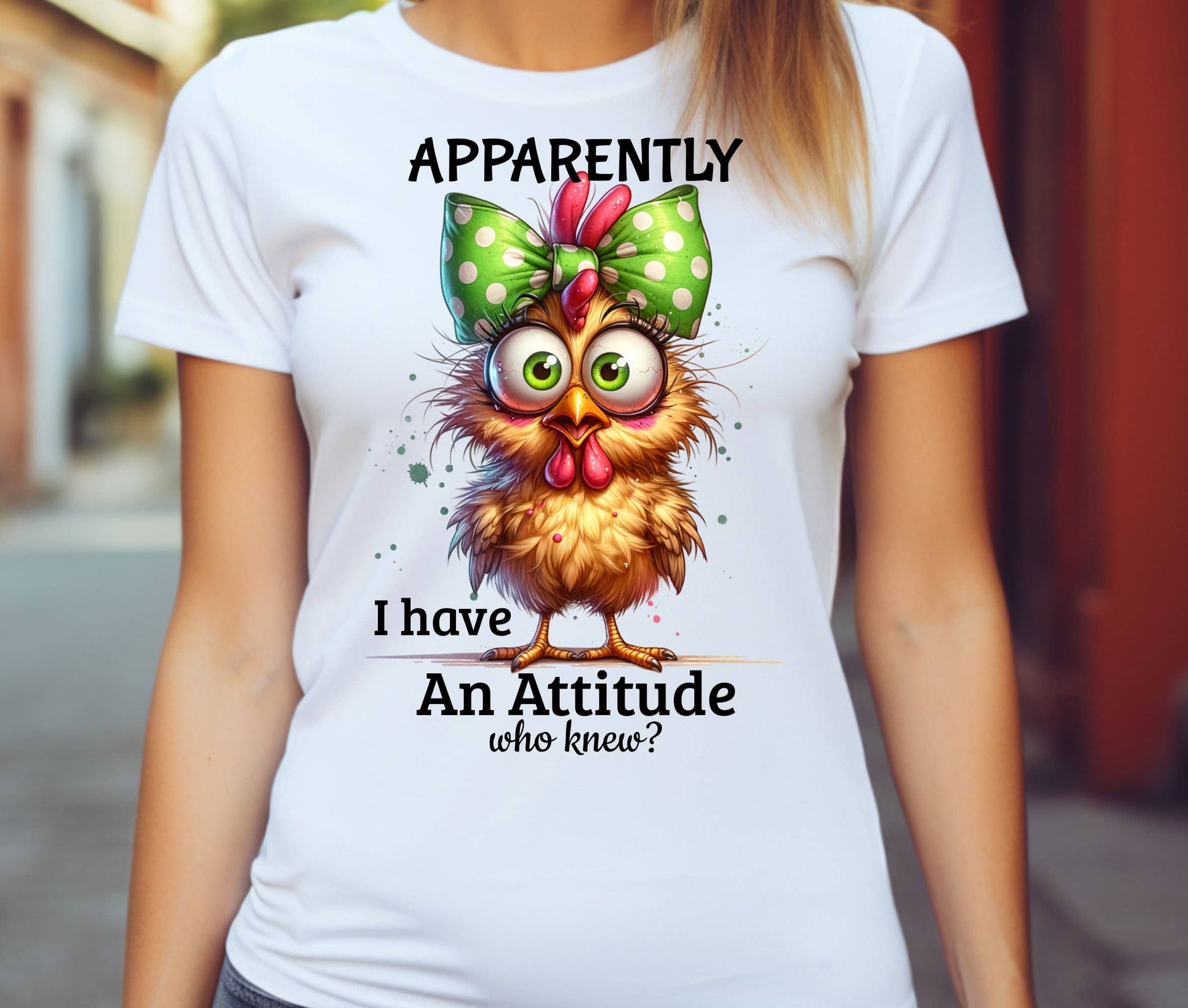 Apparently I Have Attitude Funny Chicken Farm Bird T-Shirt Unisex T-shirt, Sweatshirt, Hoodie, Long Sleeve Tee - T-Shirt, Sweatshirt, Hoodie