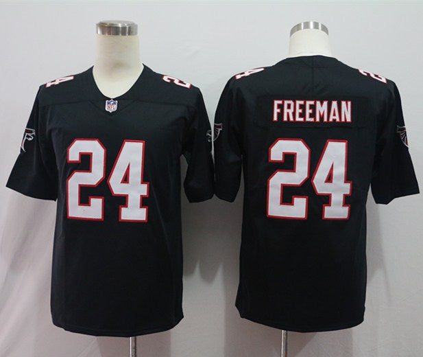 Men's Atlanta Falcons Devonta Freeman #24 Black Game Jersey1 football jersey product view 1