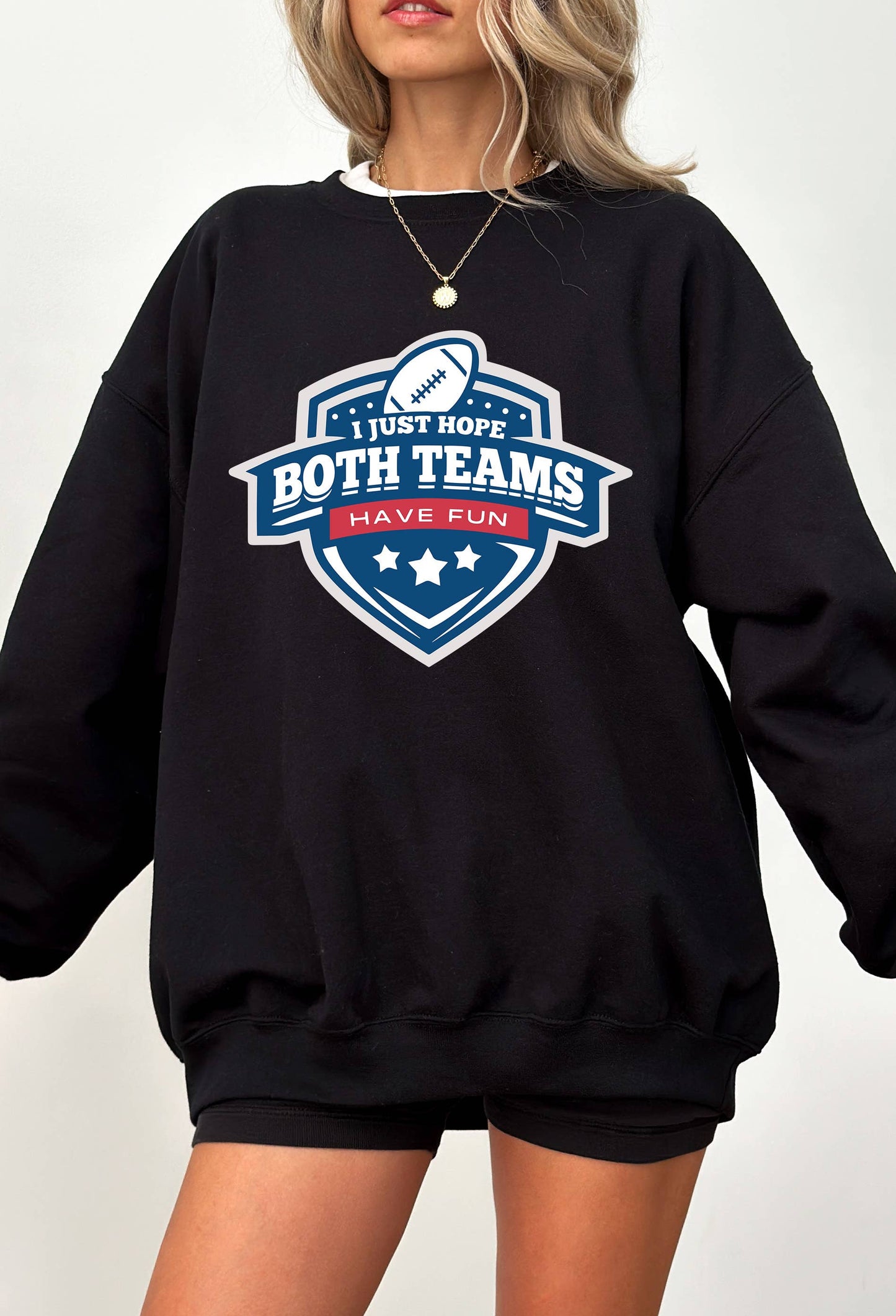 I Just Hope Both Teams Have Fun Graphic Sweater Unisex T-shirt, Sweatshirt, Hoodie, Long Sleeve Tee - T-Shirt, Sweatshirt, Hoodie