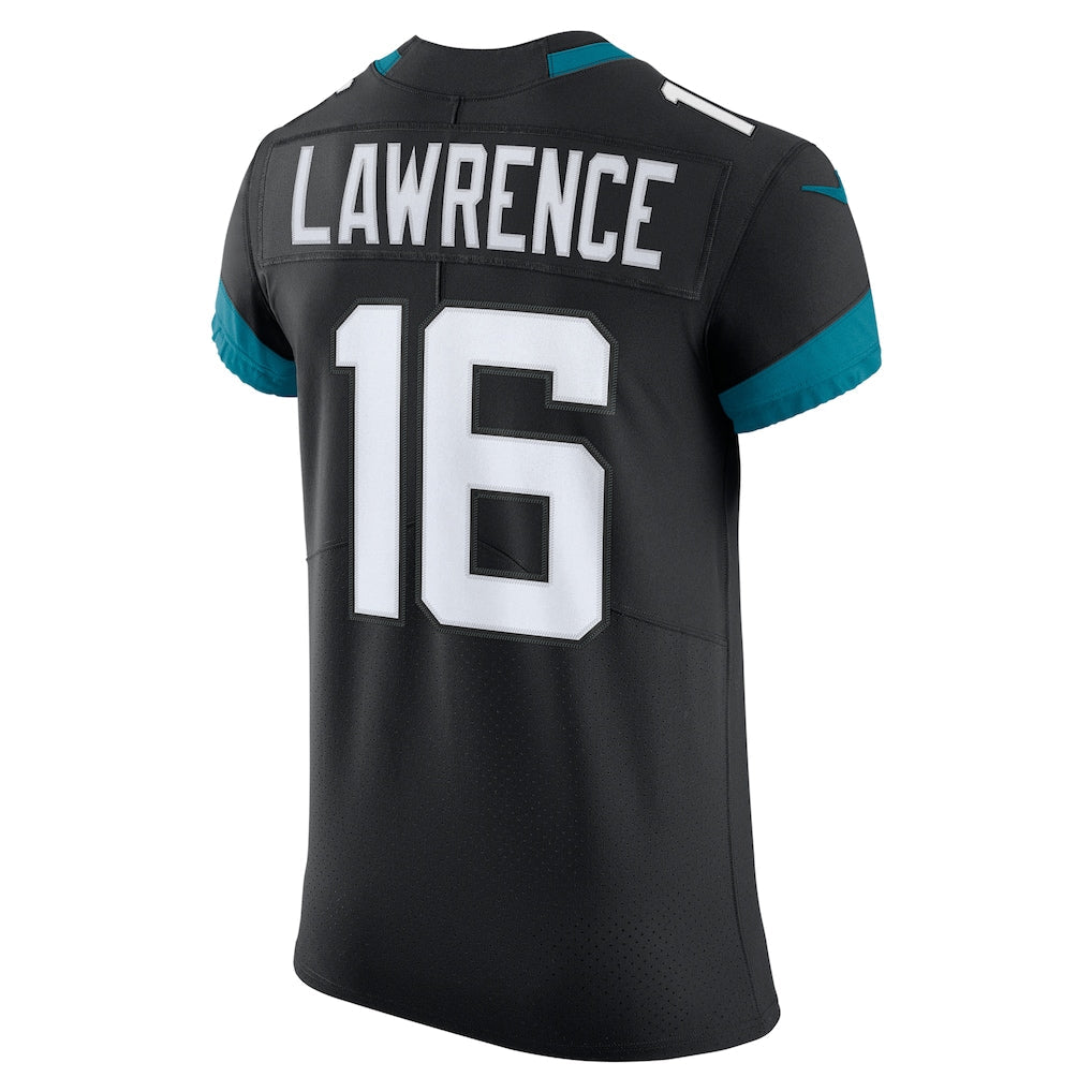 J.Jaguars #16 Trevor Lawrence Black Vapor Elite Jersey football jersey product view 1