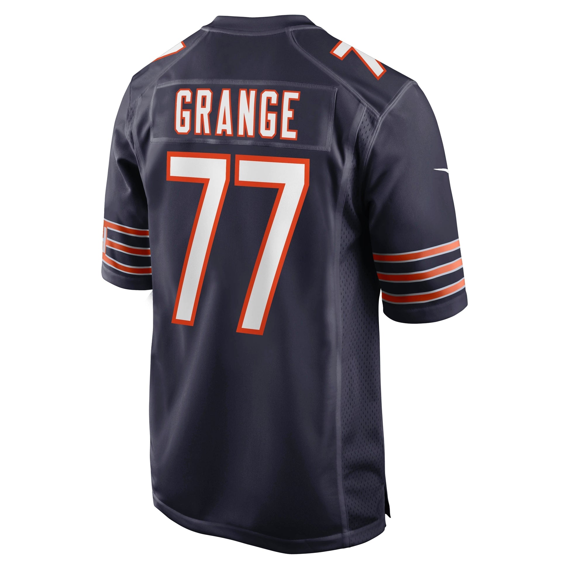 Red Grange Chicago Bears Retired Jersey - Navy football jersey product view 3