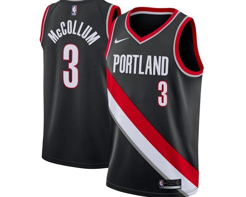 C.J McCollum Portland Trailblazers Jersey basketball jersey product view 1