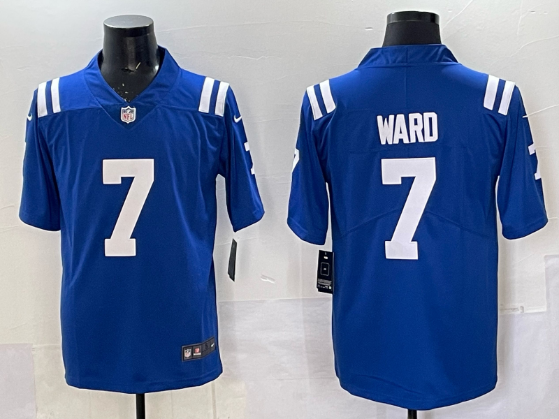 Men's Indianapolis Colts Charvarius Ward Royal Player Game Jersey football jersey product view 1