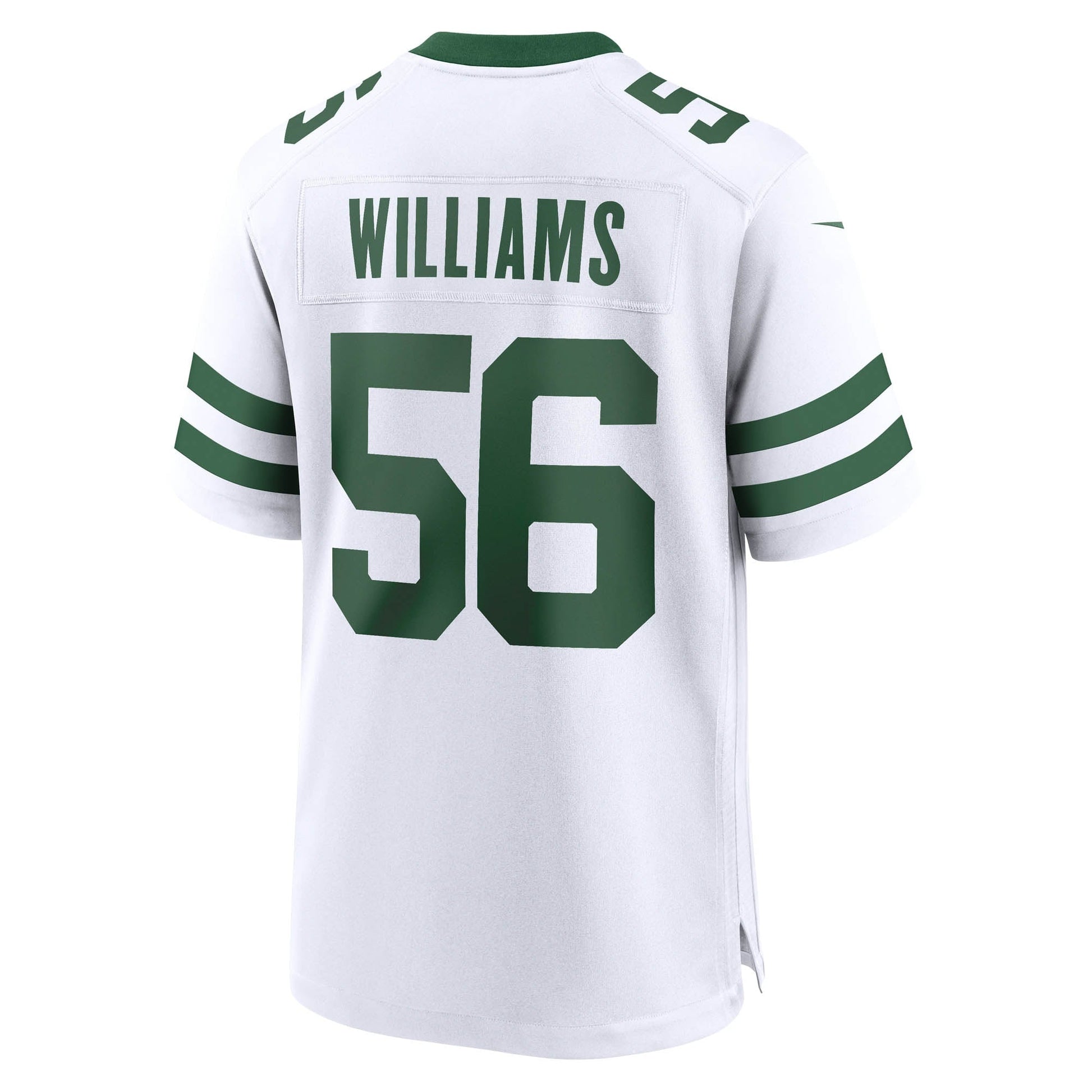 Quincy Williams New York Jets Game Jersey - Legacy White football jersey product view 3