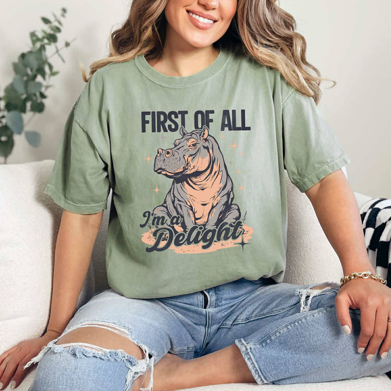 First of All I'm A Delight Tee Unisex T-shirt, Sweatshirt, Hoodie, Long Sleeve Tee - T-Shirt, Sweatshirt, Hoodie
