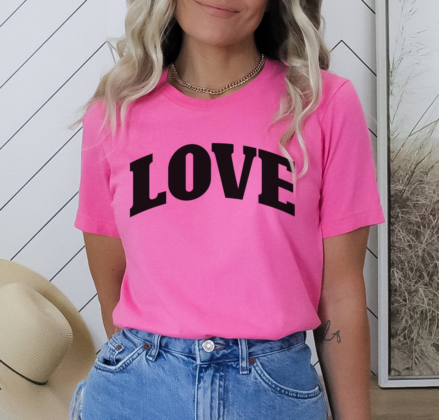Love Block Letter Tee | Valentine's Day | Sizes XS-2XL Unisex T-shirt, Sweatshirt, Hoodie, Long Sleeve Tee - T-Shirt, Sweatshirt, Hoodie