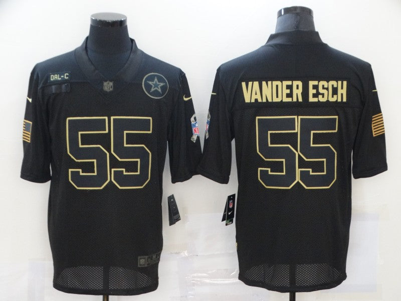 Men's Dallas Cowboys Leighton Vander Esch #55 Black Player Game Jersey1 football jersey product view 1