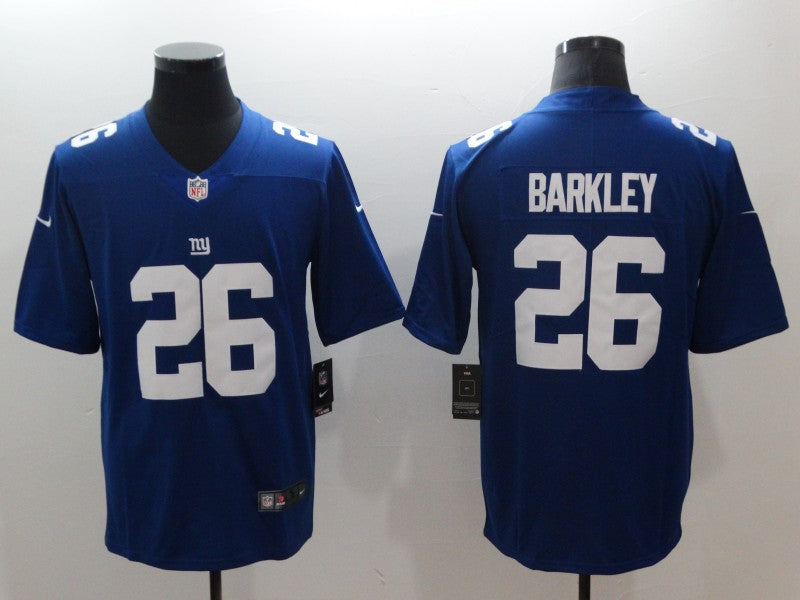 Men's New York Giants Saquon Barkley Jersey Blue football jersey product view 1