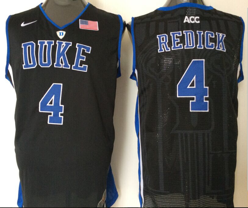Men's Duke Blue Devils J.J Redick Black Game Jersey sports jersey product view 1