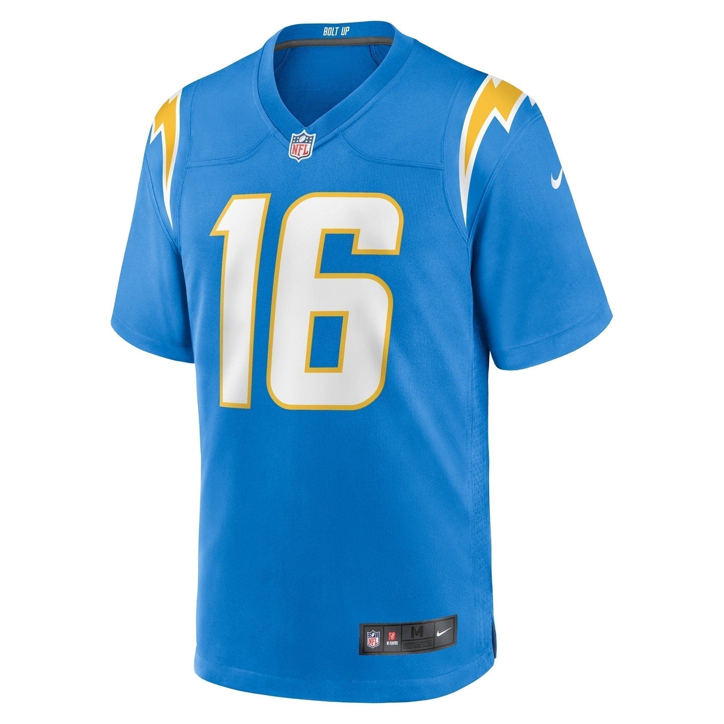 Tyler Johnson Los Angeles Chargers Team Game Jersey - Powder Blue football jersey product view 2