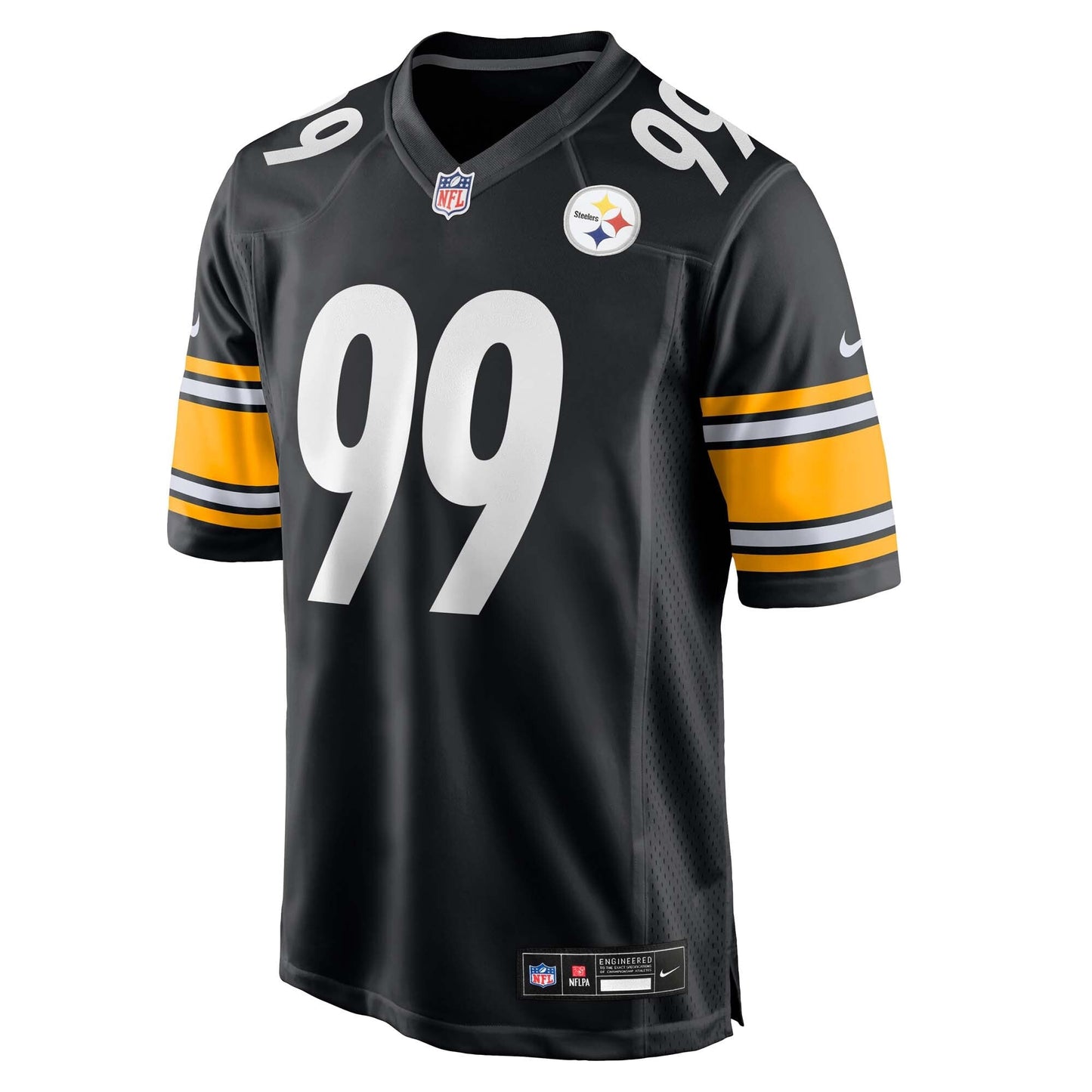 Men's Pittsburgh Steelers Derrick Harmon Black 2025 NFL Draft First Round Pick Game Jersey football jersey product view 2