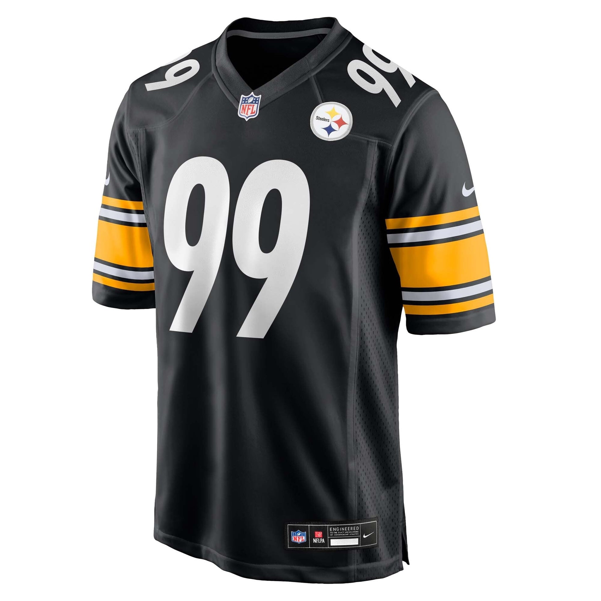 Men's Pittsburgh Steelers Derrick Harmon Black 2025 NFL Draft First Round Pick Game Jersey football jersey product view 2
