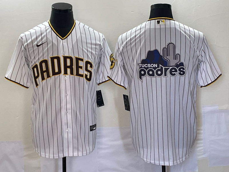 Men's San Diego Padres White Home Replica Team Jersey1 baseball jersey product view 1