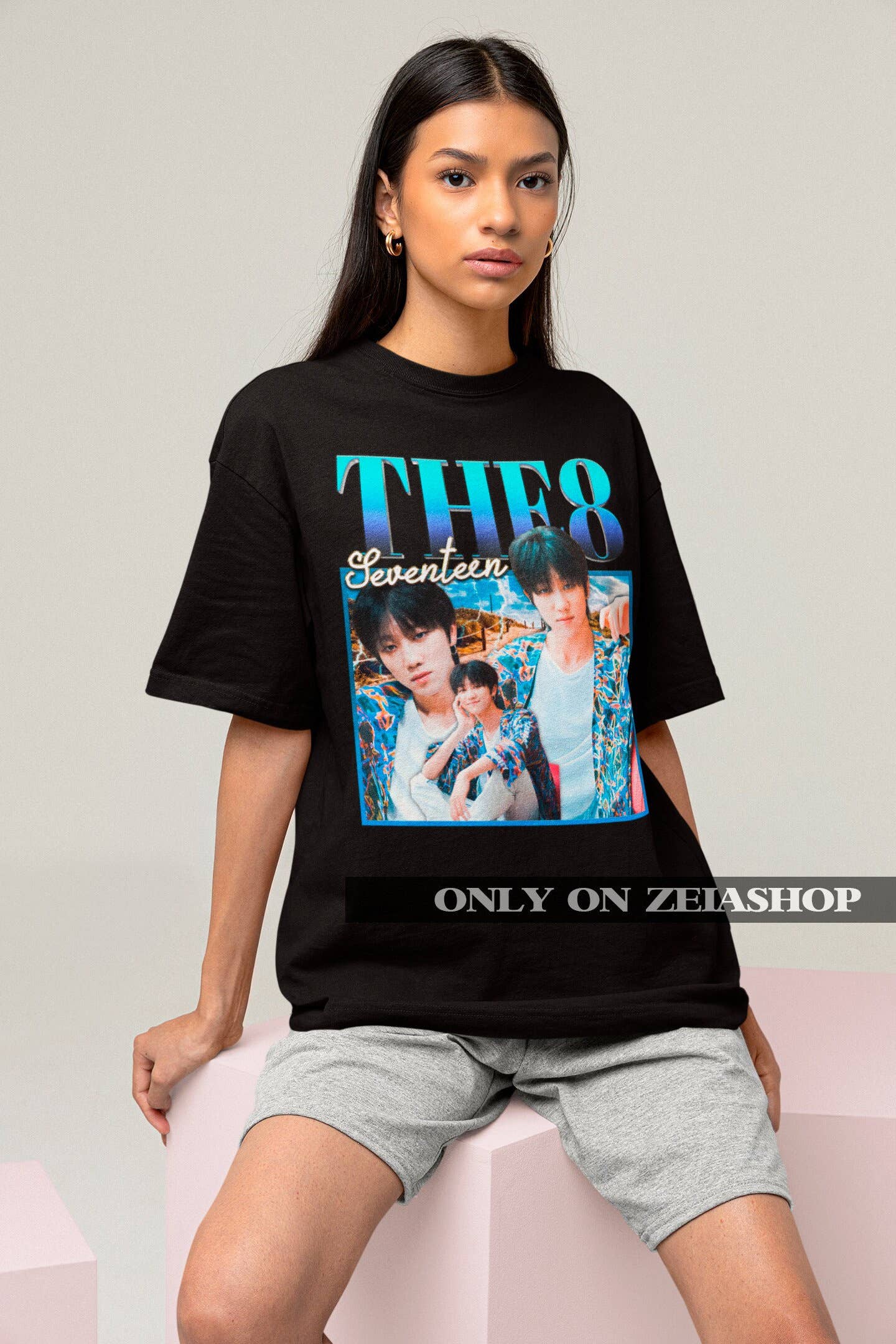 Seventeen The8 Retro Classic Tee Kpop Bootleg Merch Gift Unisex T-shirt, Sweatshirt, Hoodie, Long Sleeve Tee - T-Shirt, Sweatshirt, Hoodie