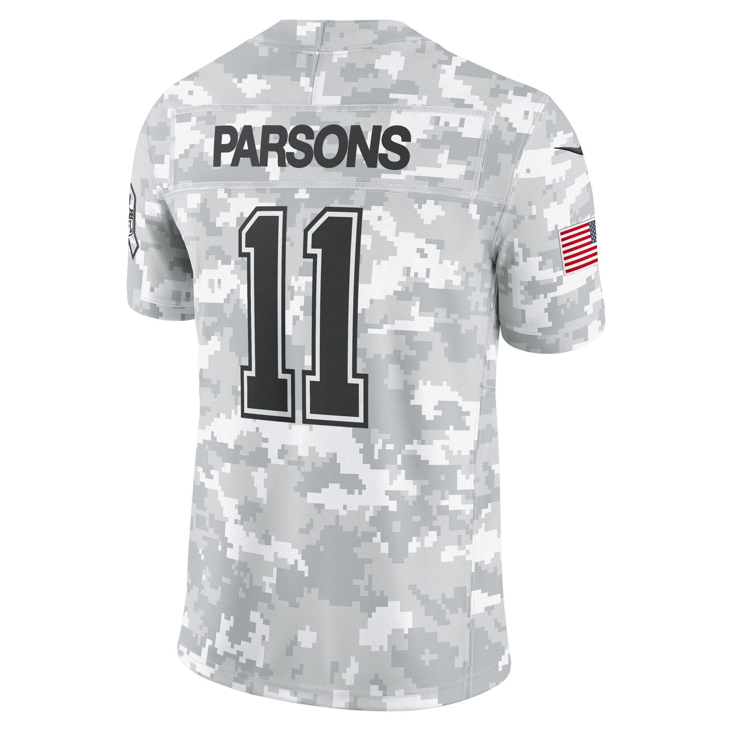 Micah Parsons Dallas Cowboys 2024 Salute to Service Limited Jersey - Arctic Camo football jersey product view 3
