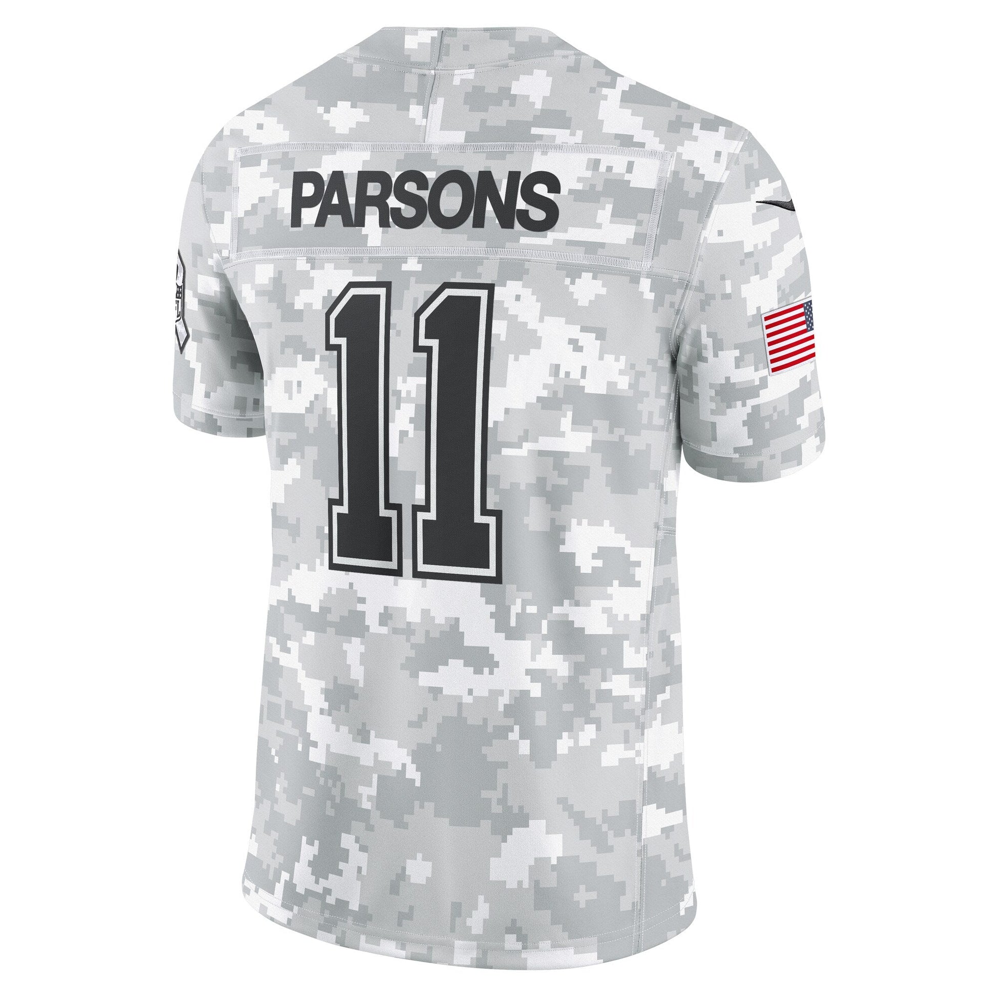 Micah Parsons Dallas Cowboys 2024 Salute to Service Limited Jersey - Arctic Camo football jersey product view 3