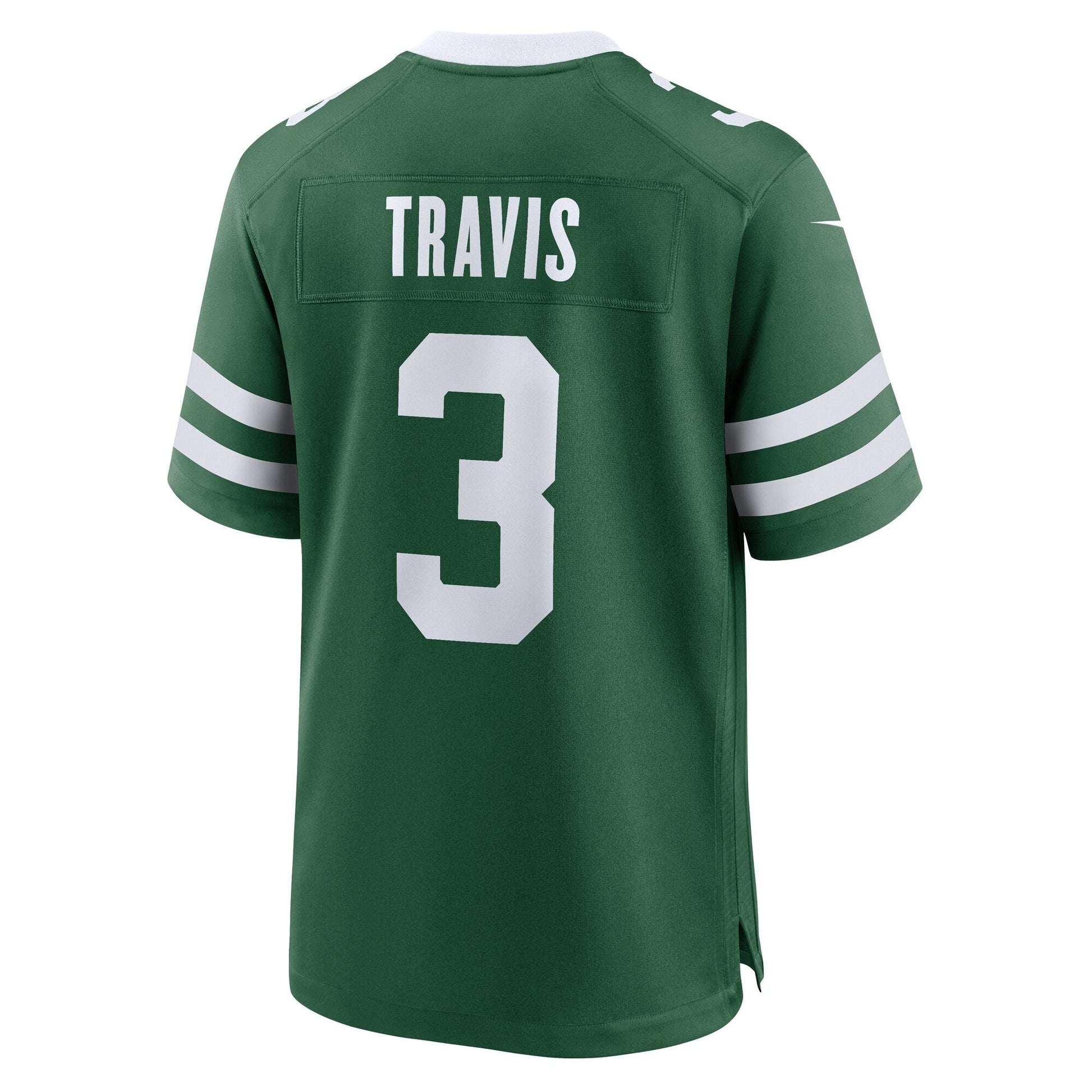 Jordan Travis New York Jets Team Game Jersey - Legacy Green football jersey product view 3