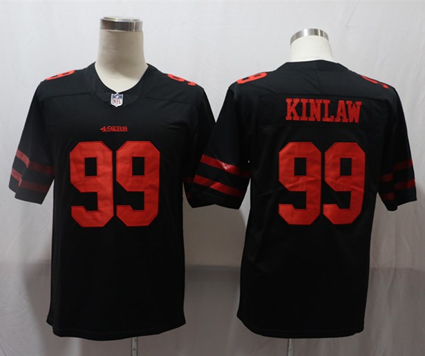 Men's San Francisco 49ers Javon Kinlaw #99 Black Game Jersey1 football jersey product view 1