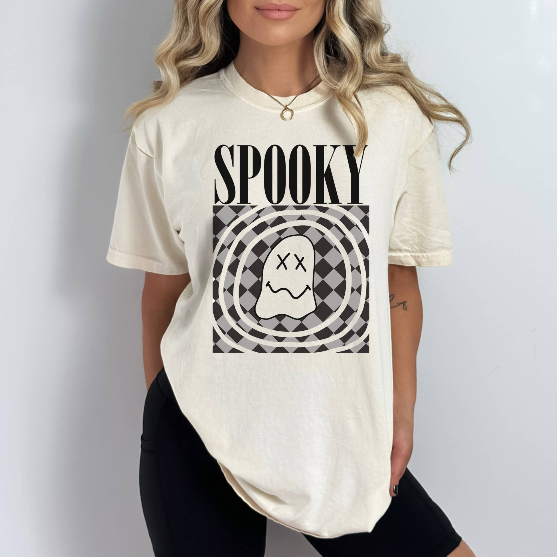 Spooky Ghost Graphic Tee | Halloween | Sizes S-2XL Unisex T-shirt, Sweatshirt, Hoodie, Long Sleeve Tee - T-Shirt, Sweatshirt, Hoodie