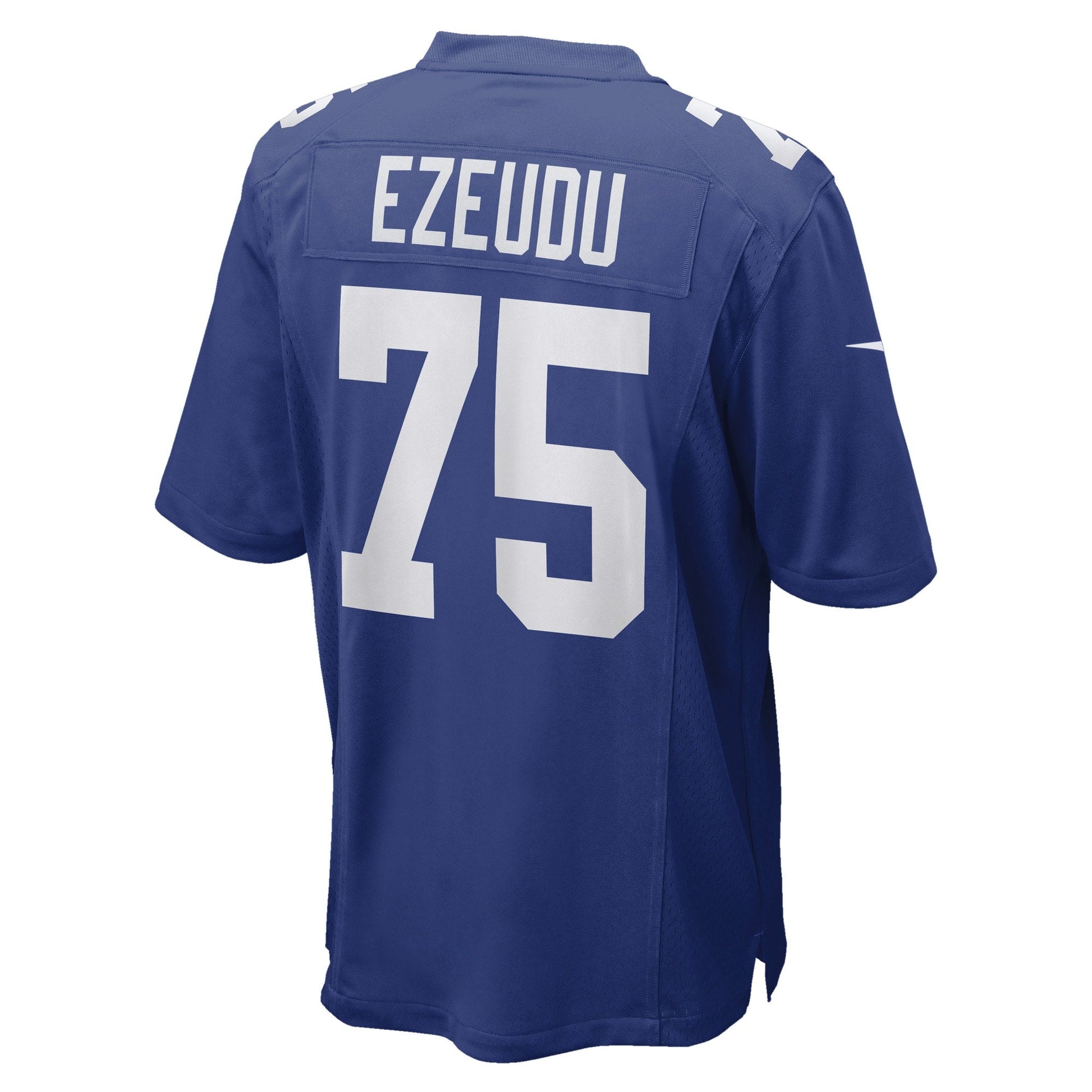 Joshua Ezeudu New York Giants Game Jersey - Royal football jersey product view 3