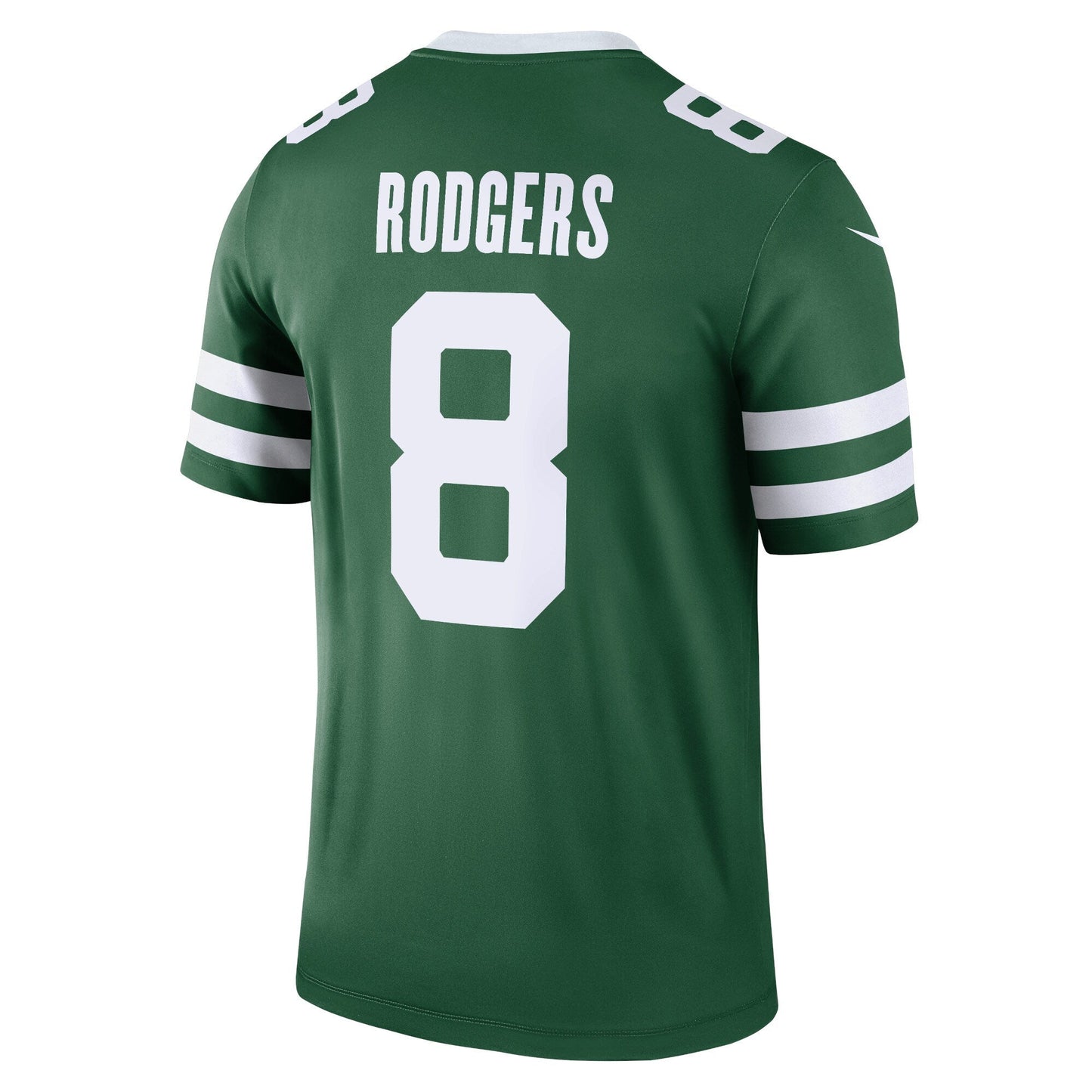 Aaron Rodgers New York Jets Legend Jersey - Legacy Green football jersey product view 3