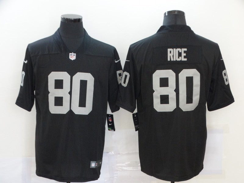 Men's Las Vegas Raiders Jerry Rice Black Game Jersey football jersey product view 1